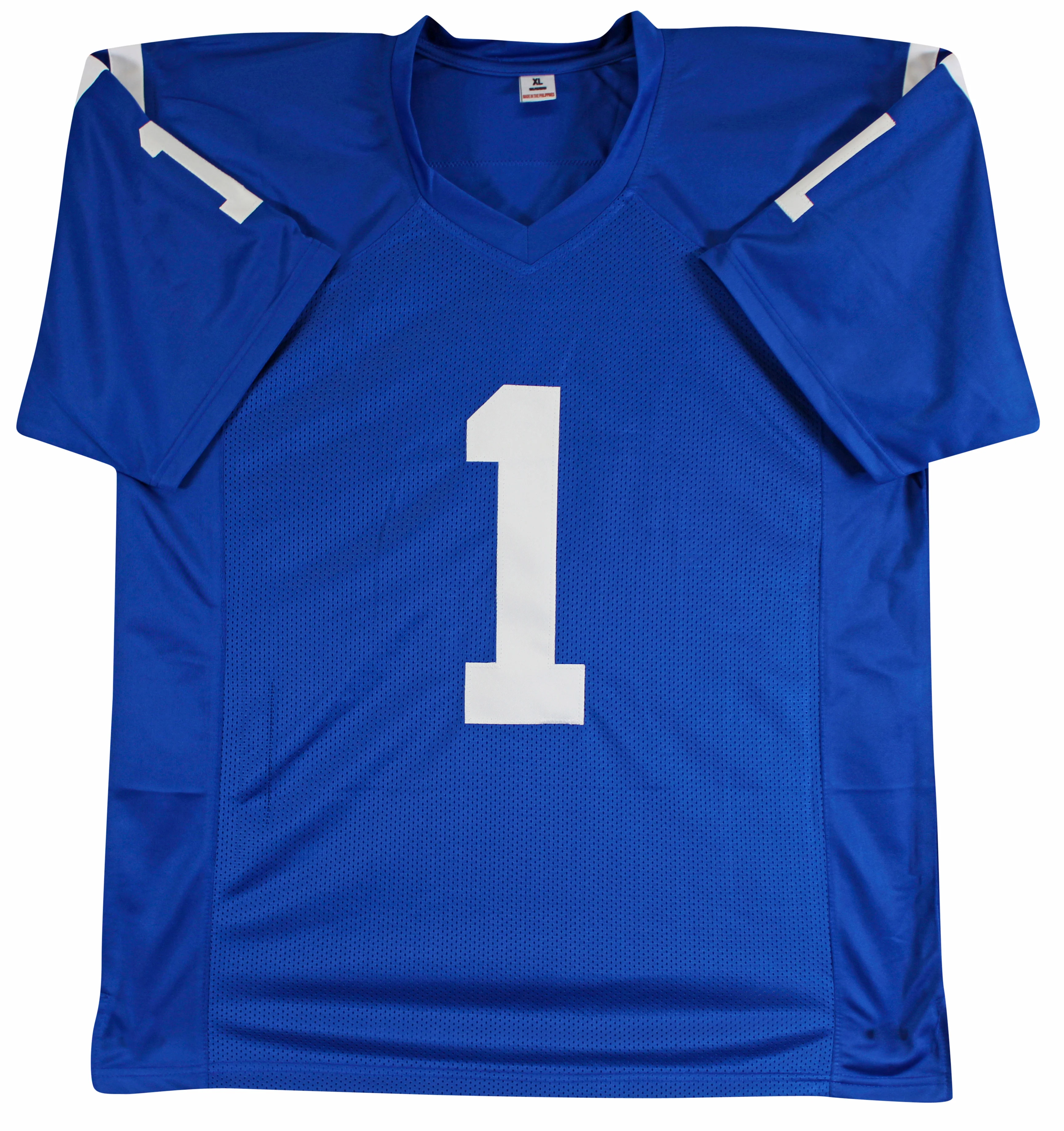 Ahmad "Sauce" Gardner Authentic Signed Blue Pro Style Jersey BAS Witnessed - Image 4