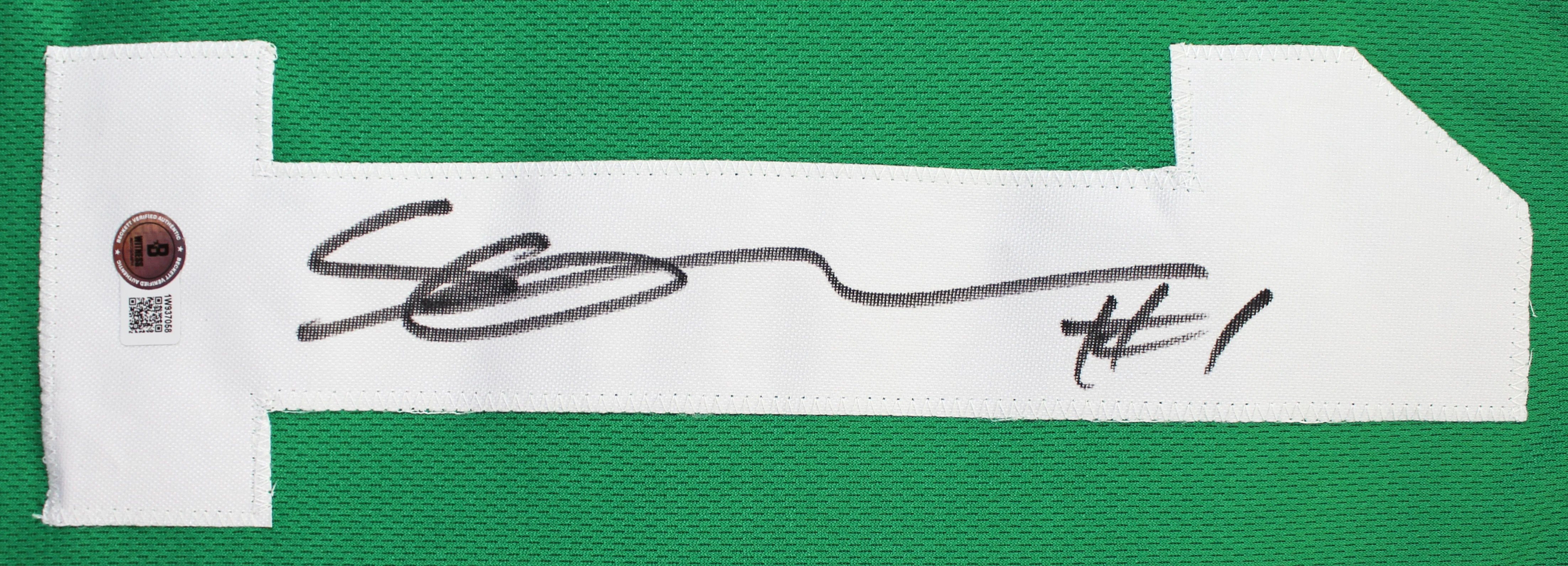 Ahmad "Sauce" Gardner Authentic Signed Green Pro Style Jersey BAS Witnessed - Image 3