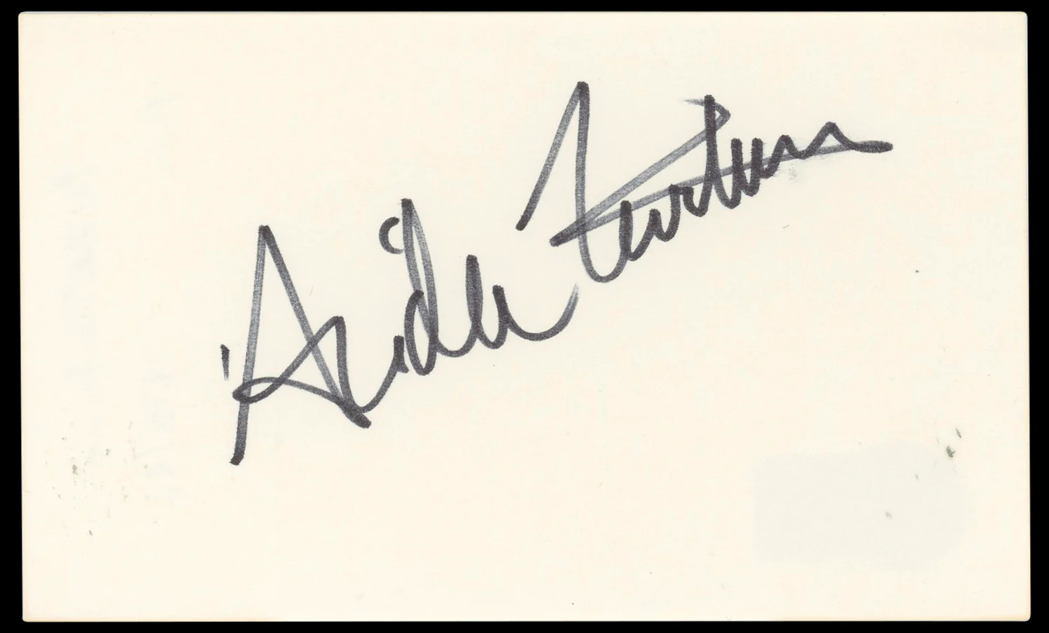 Aida Turturro The Sopranos Authentic Signed 3x5 Index Card BAS #BN33297 - Image 2