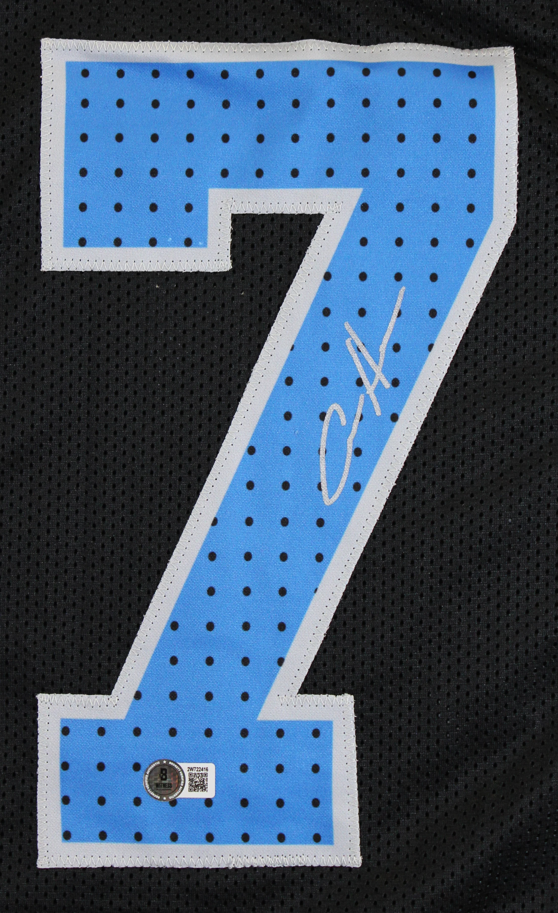 Aidan Hutchinson Authentic Signed Black Alternate Pro Style Jersey BAS Witnessed - Image 3