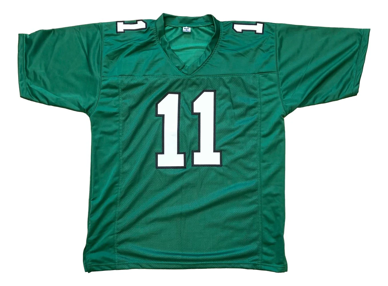 AJ Brown Philadelphia Signed Kelly Green Football Jersey BAS - Image 3