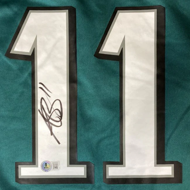 AJ Brown Signed Philadelphia Eagles Nike Game Replica Jersey BAS - Image 2