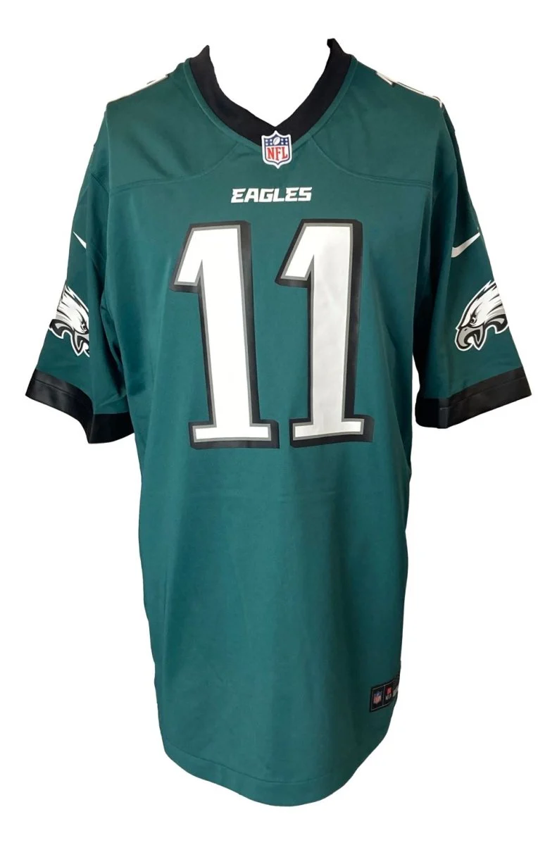 AJ Brown Signed Philadelphia Eagles Nike Game Replica Jersey BAS - Image 3
