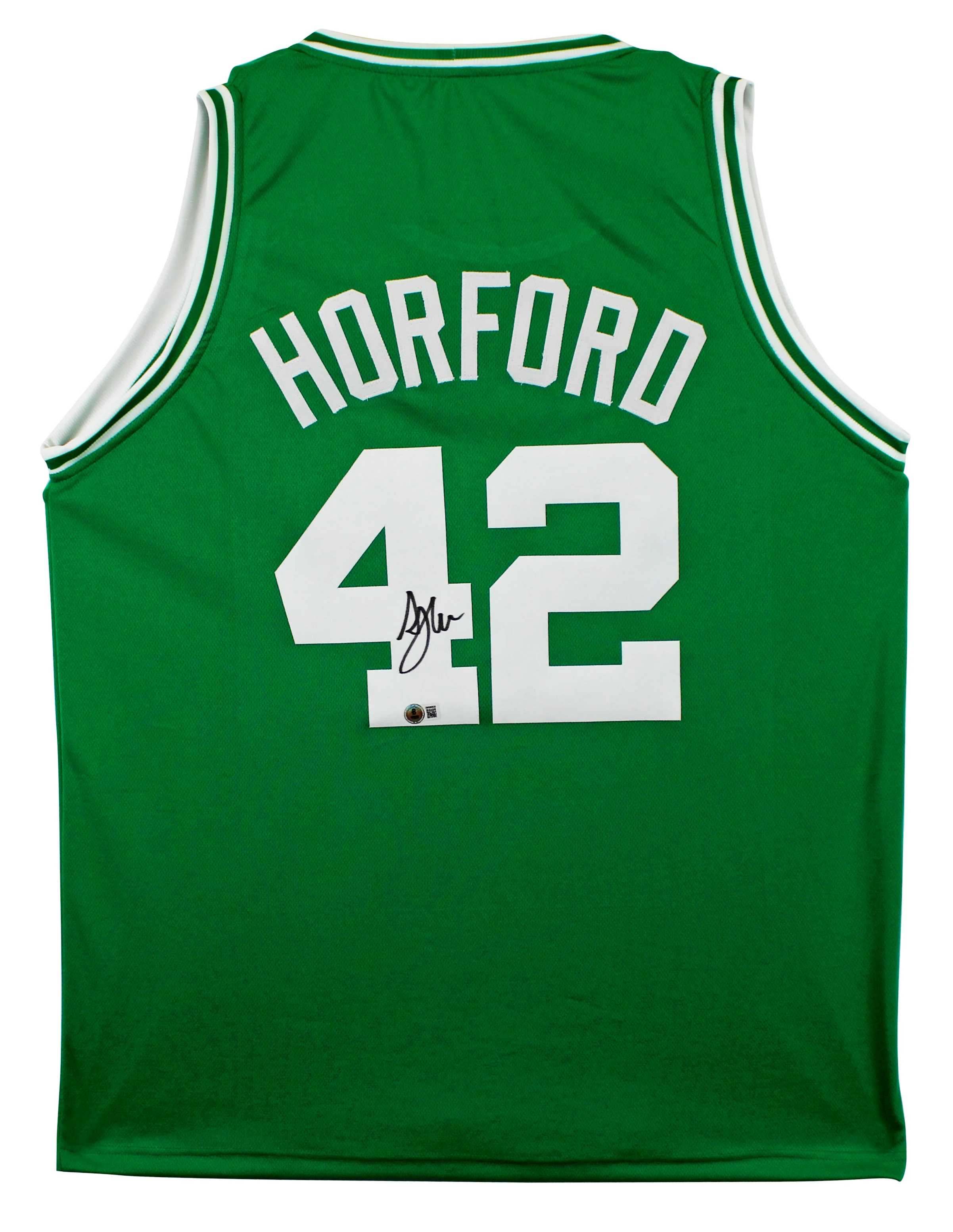 Al Horford Authentic Signed Green Pro Style Jersey Autographed BAS Witnessed - Image 2