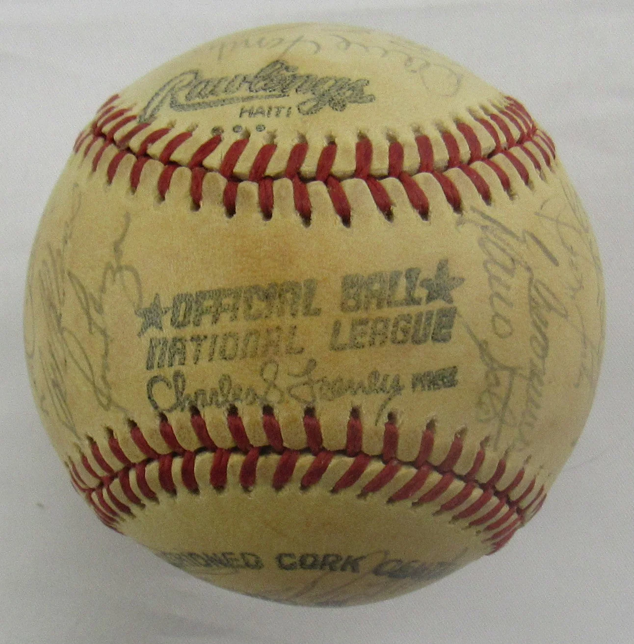 1980 Cincinnati Reds Team Ball - Johnny Bench, Tom Seaver, George Foster - Image 3