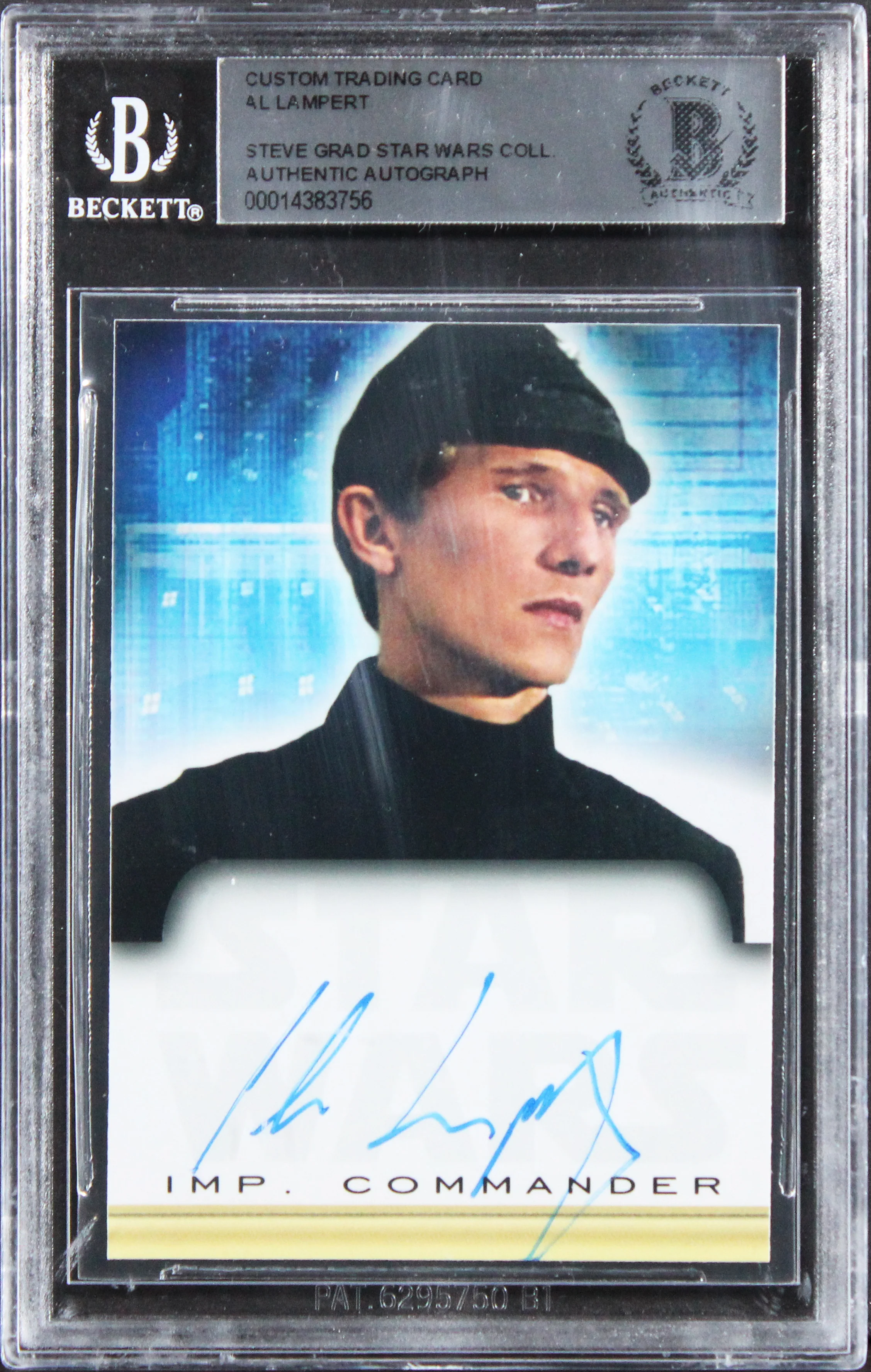 Al Lampert Star Wars Authentic Signed Custom Trading Card BAS Slabbed - Image 2