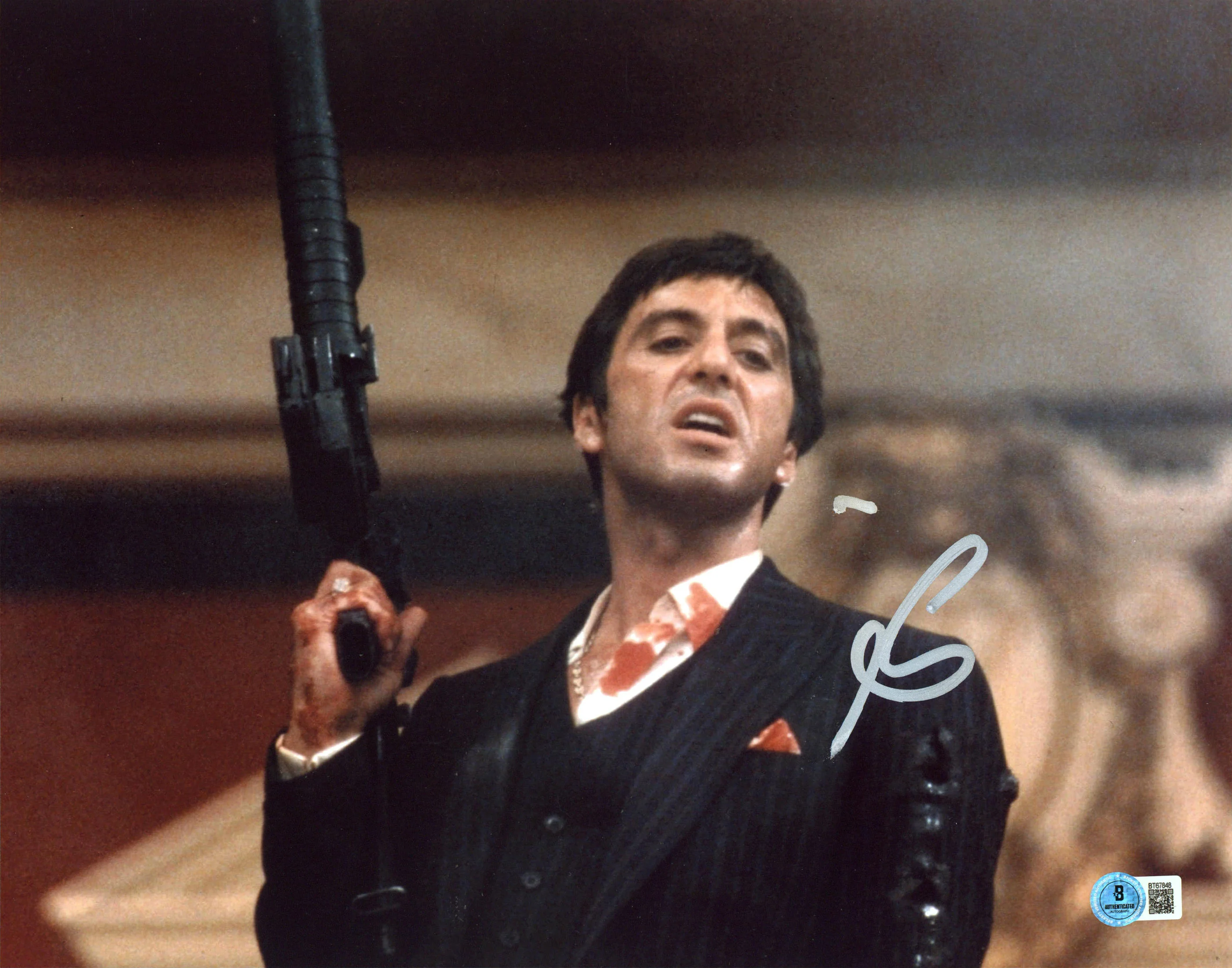 Al Pacino Scarface Authentic Signed 11x14 Horizontal Photo BAS #BT67848 - Image 2