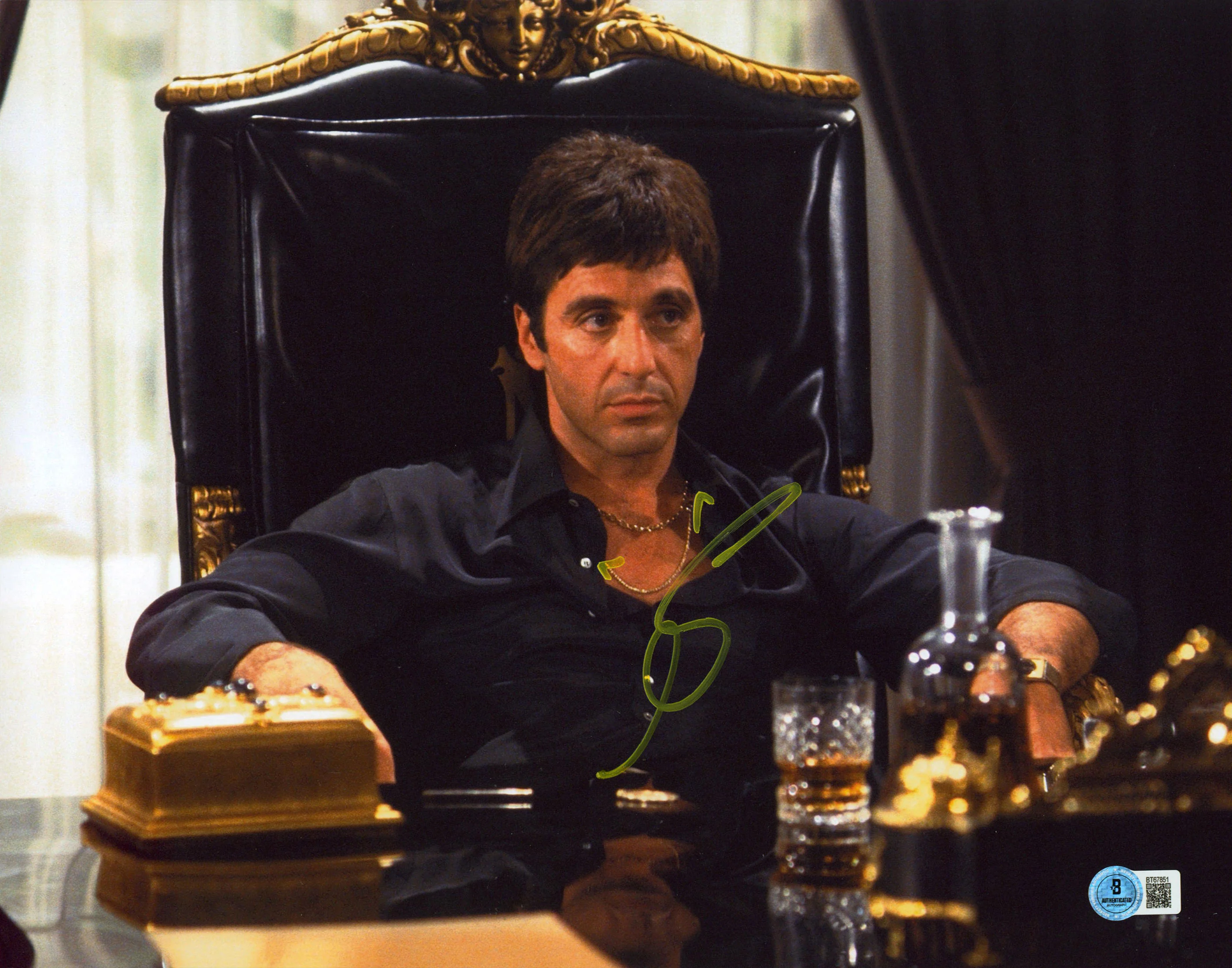 Al Pacino Scarface Authentic Signed 11x14 Horizontal Photo BAS #BT67851 - Image 2
