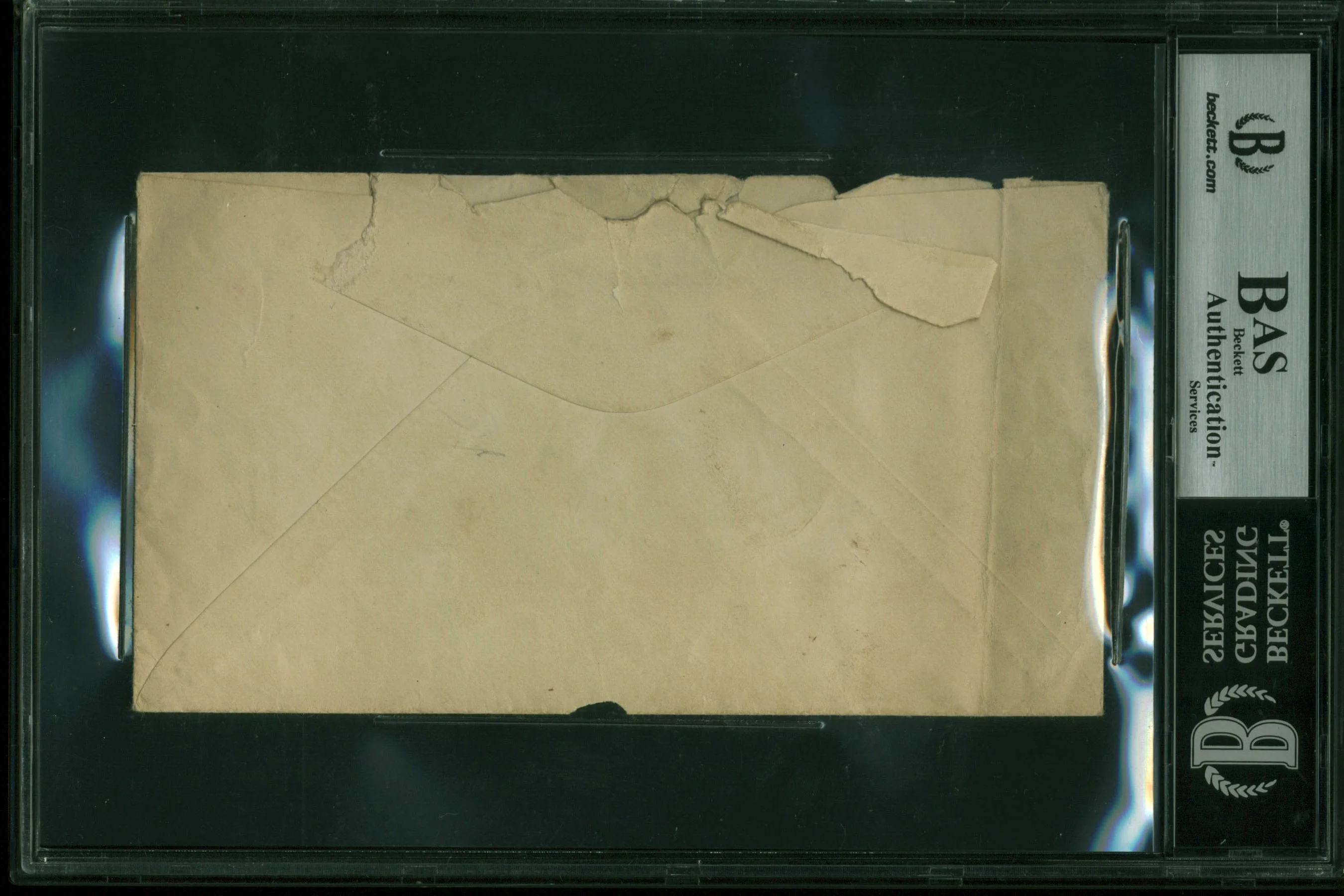 Al Simmons 3.5x6.5 Hand Written Envelope Postmarked June 4 1930 BAS Slabbed - Image 3