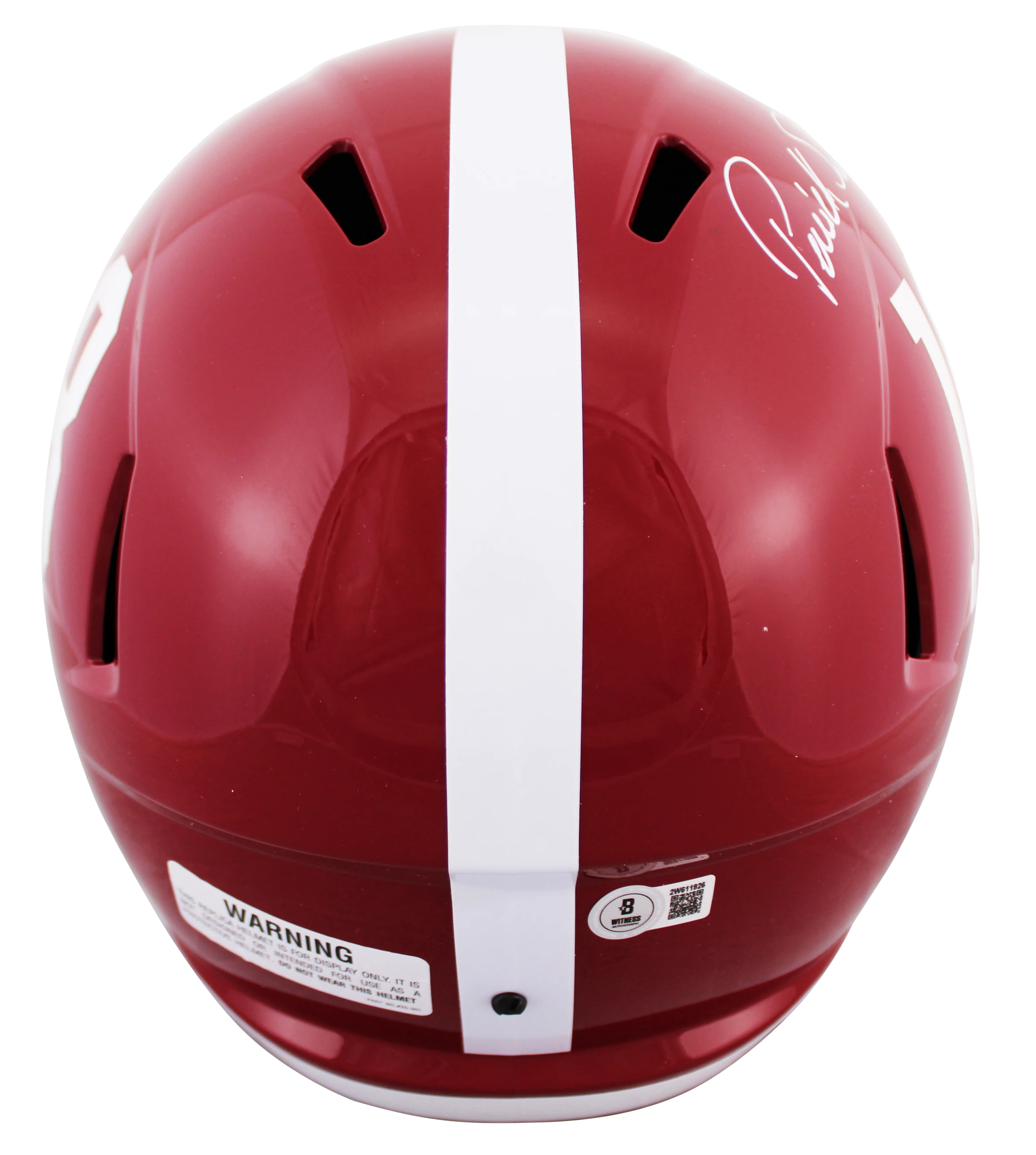Alabama Patrick Surtain II Signed Full Size Speed Rep Helmet W/ Case BAS Witness - Image 4