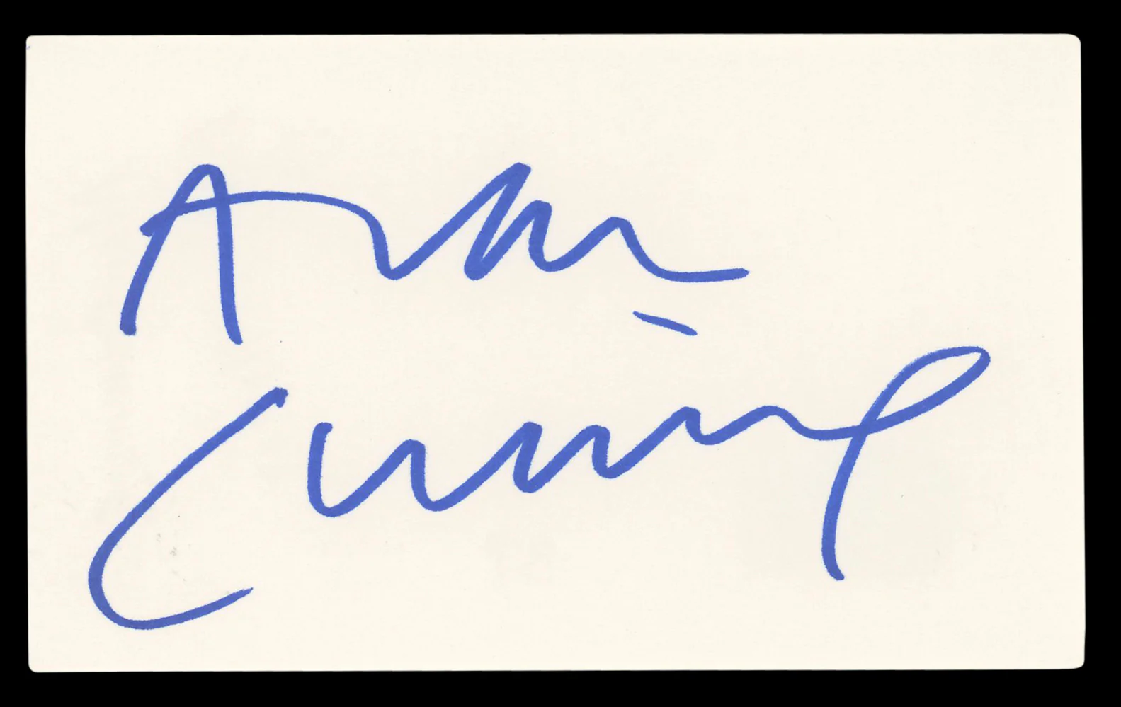 Alan Cumming The Good Wife Authentic Signed 3x5 Index Card BAS #BL96794 - Image 2