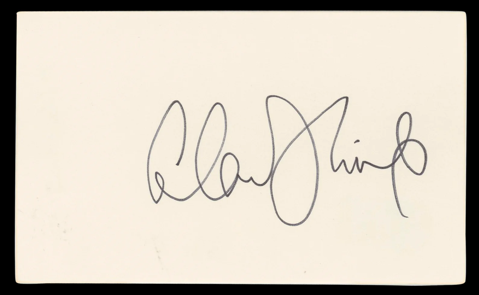 Alan Thicke Growing Pains Authentic Signed 3x5 Index Card BAS #BL96389 - Image 2