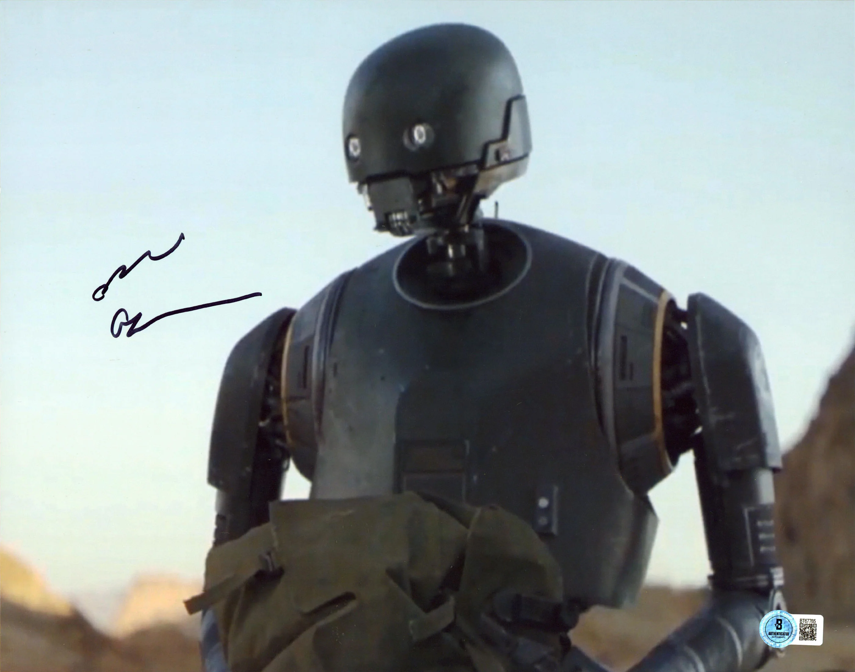 Alan Tudyk Rogue One A Star Wars Story Authentic Signed 11x14 Photo BAS #BT67765 - Image 2