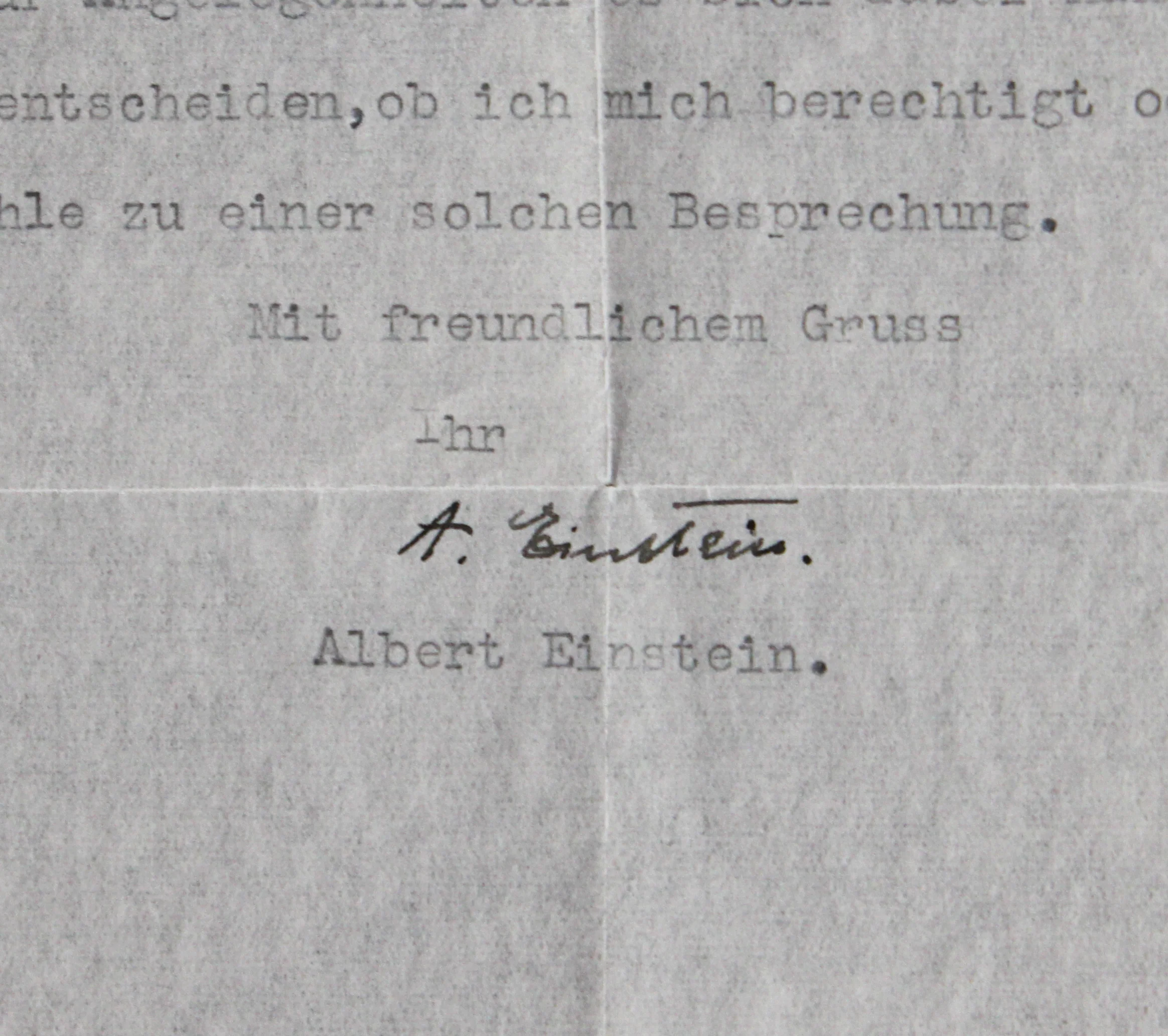 Albert Einstein Authentic Signed 8.5x11 1955 Typed Letter PSA/DNA #AH02836 - Image 3