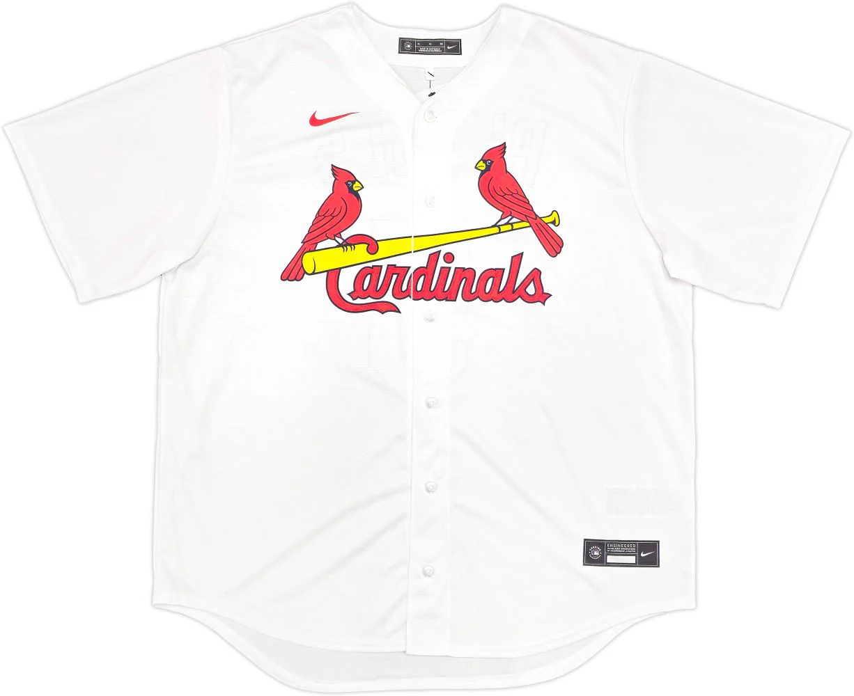 Albert Pujols Signed St. Louis Cardinals White Nike Replica Jersey BAS - Image 3
