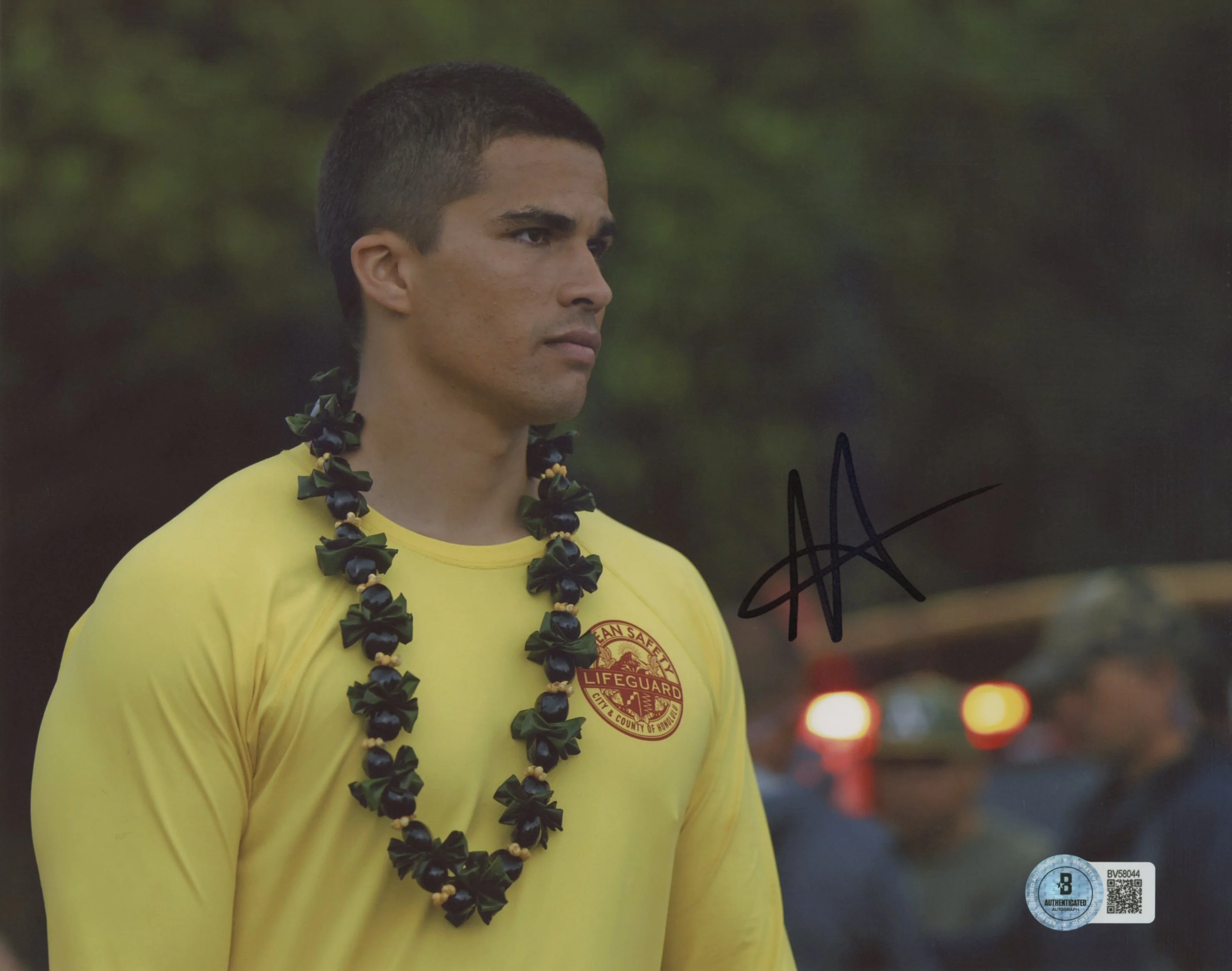 Alex Aiono Rescue: HI-Surf Authentic Signed 8x10 Photo Autographed BAS #BV58044 - Image 2