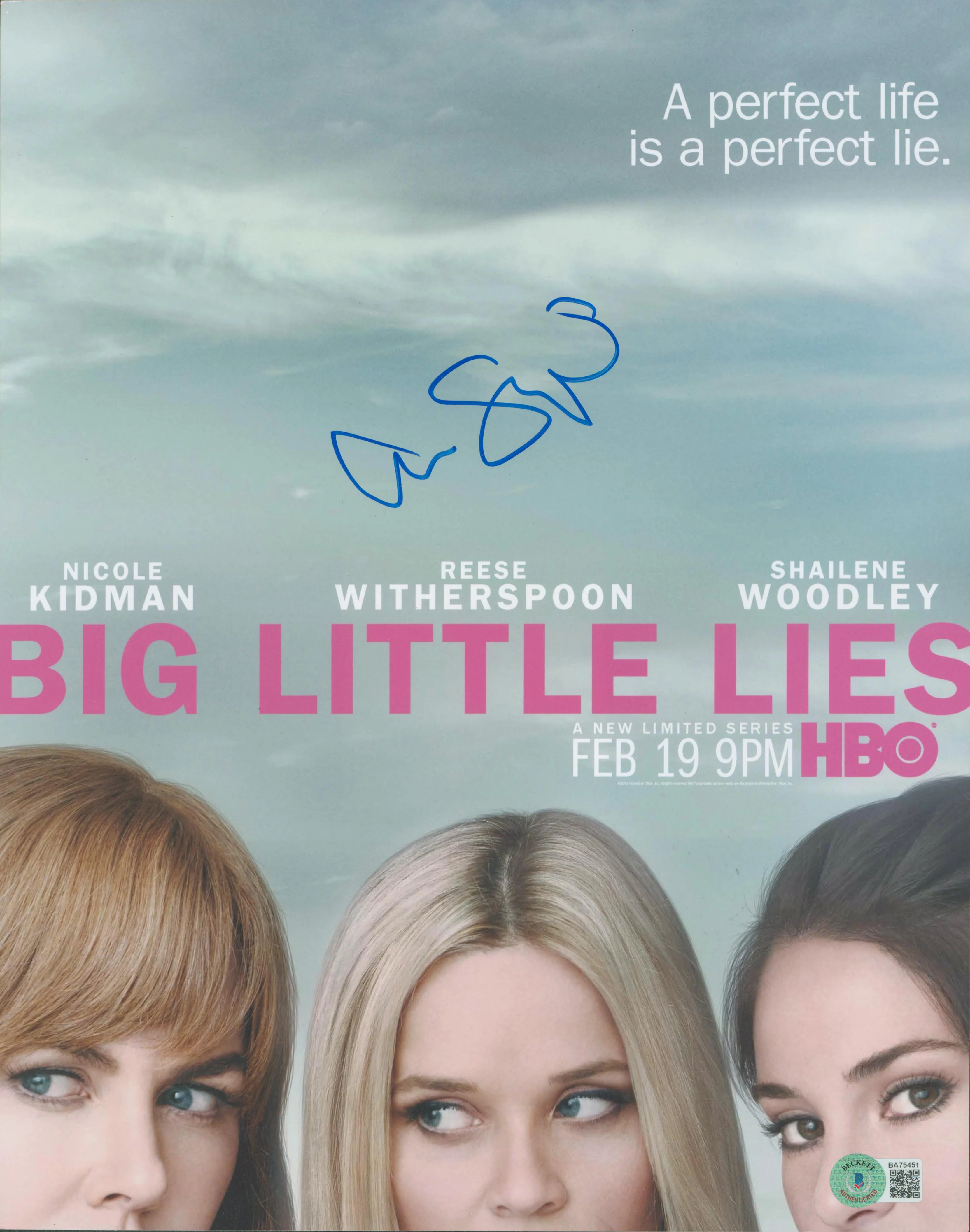 Alexander Skarsgard Big Little Lies Authentic Signed 11x14 Photo BAS #BA75451 - Image 2