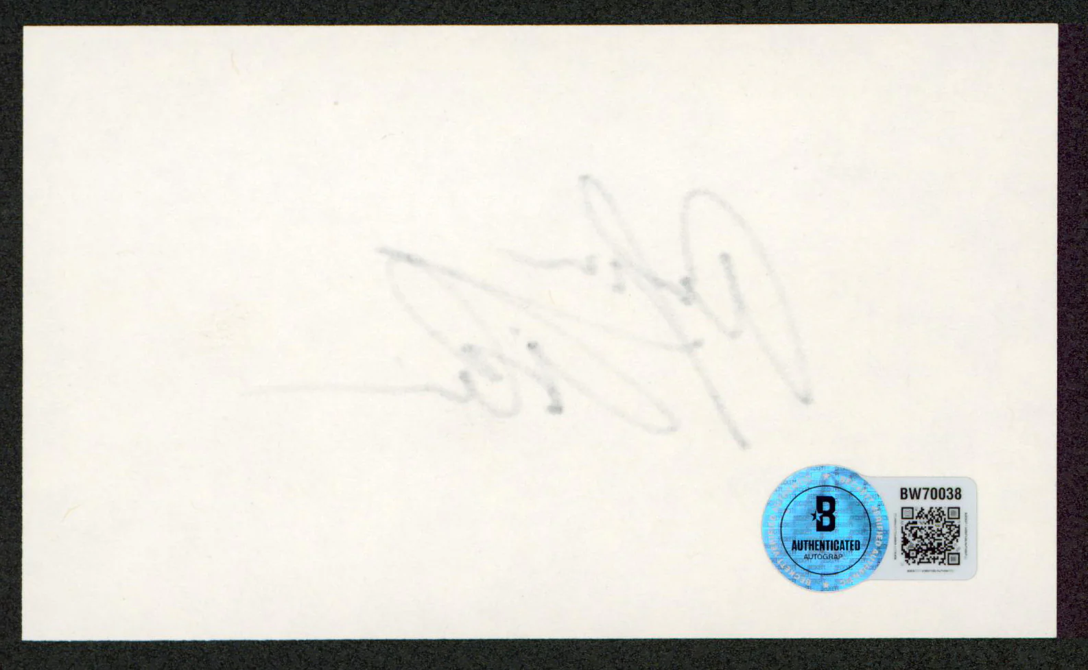 Alfonso Ribeiro Fresh Prince of Bel-Air Signed 3x5 Index Card BAS #BW70038 - Image 3
