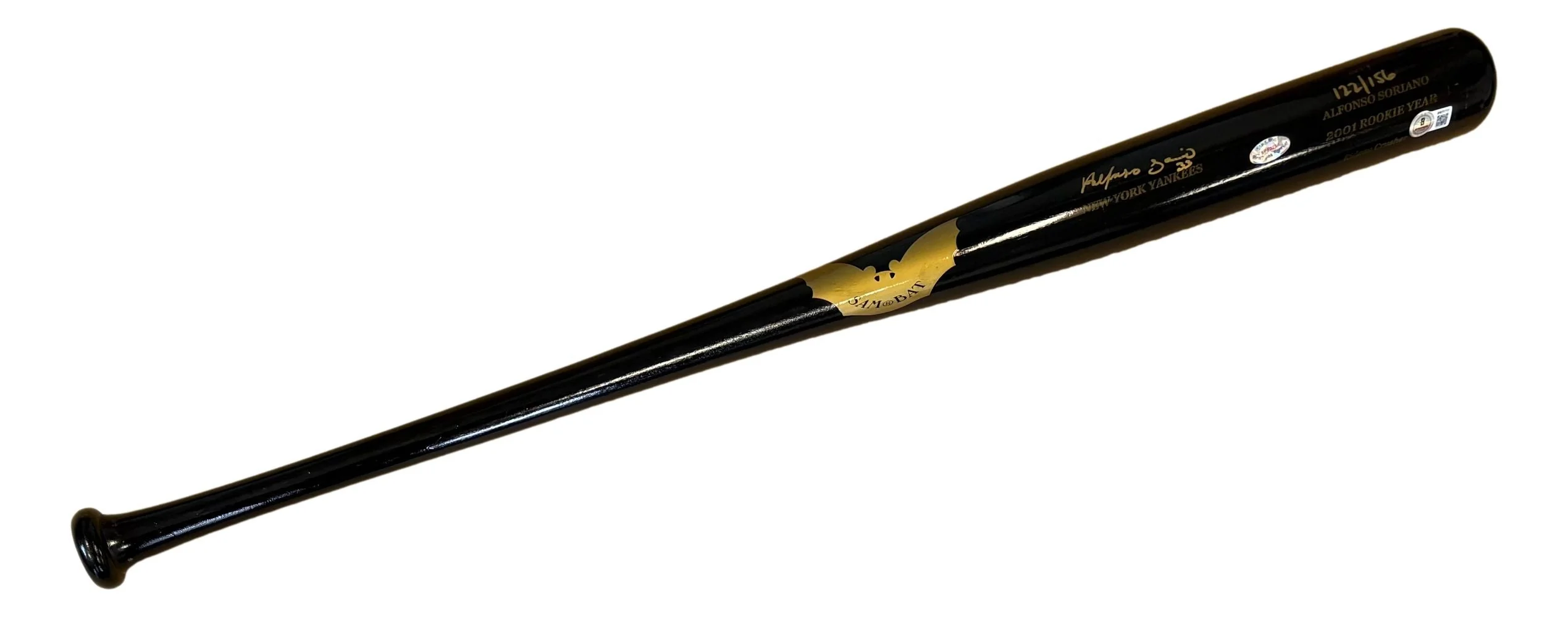 Alfonso Soriano Yankees Signed Limited Edition Sam Bat Player Model Bat BAS