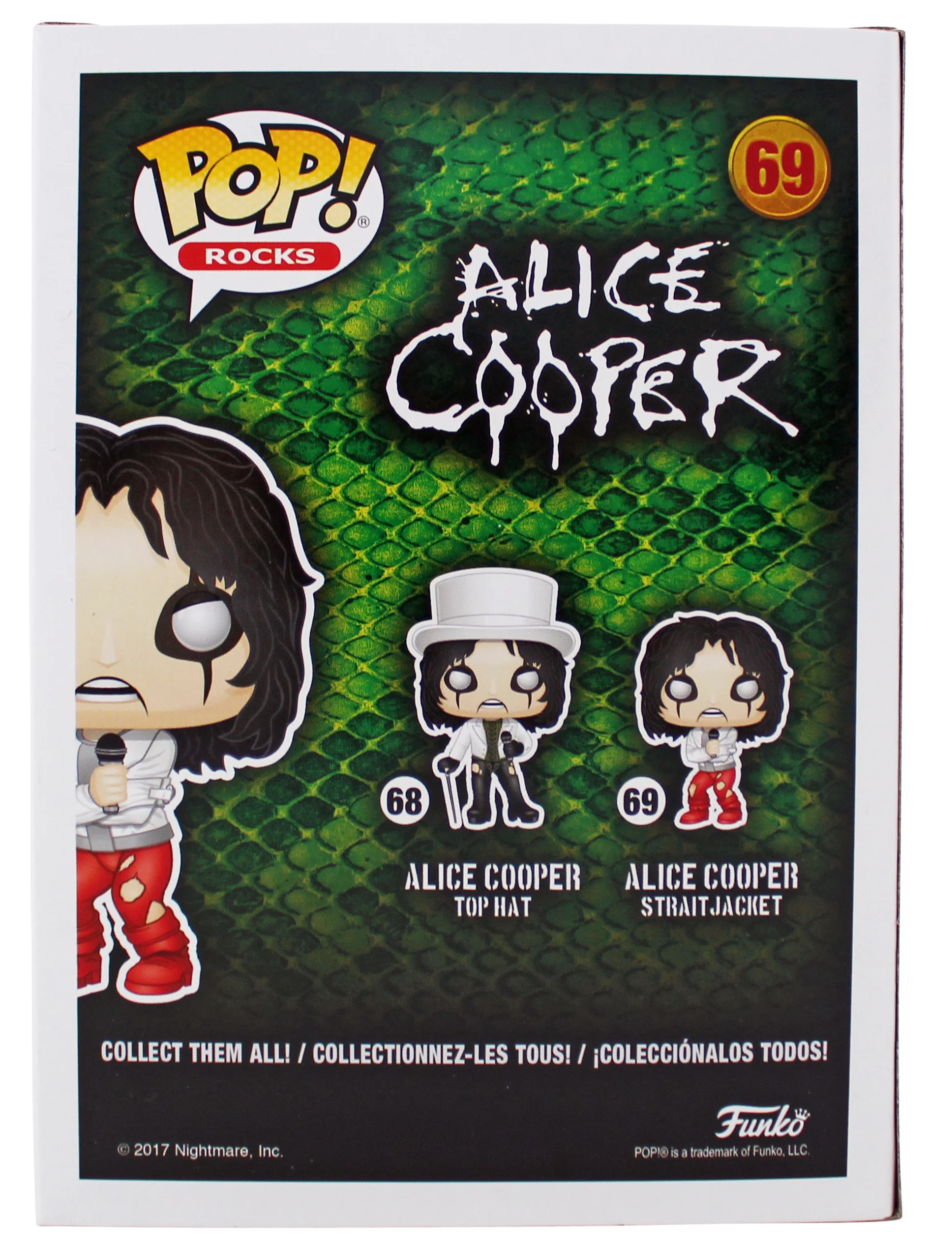 Alice Cooper Authentic Signed #69 Funko Pop Vinyl Figure BAS Witnessed #1W793338 - Image 5
