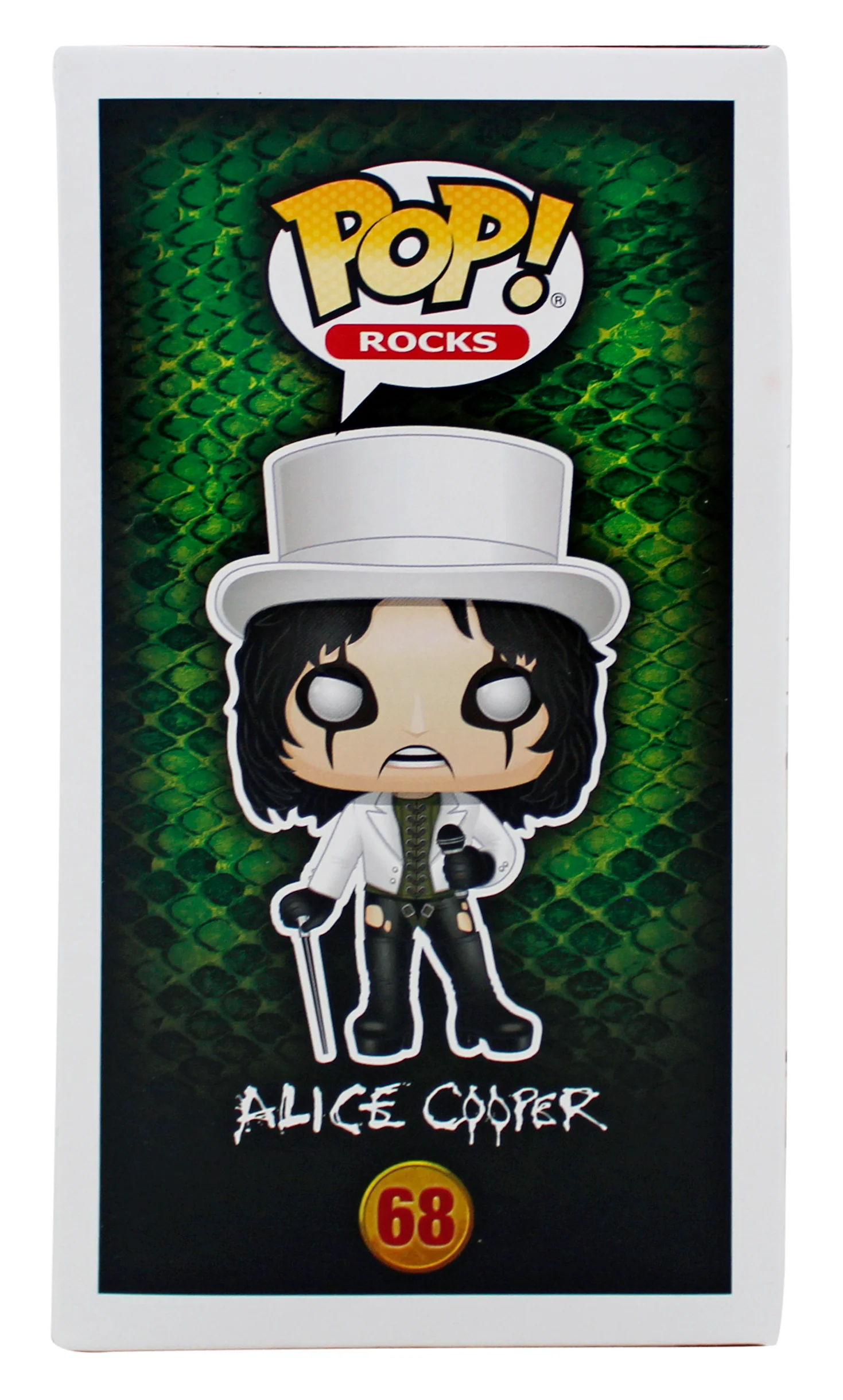 Alice Cooper Authentic Signed Funko Pop Vinyl Figure #68 w/ Red Sig BAS Witness - Image 6