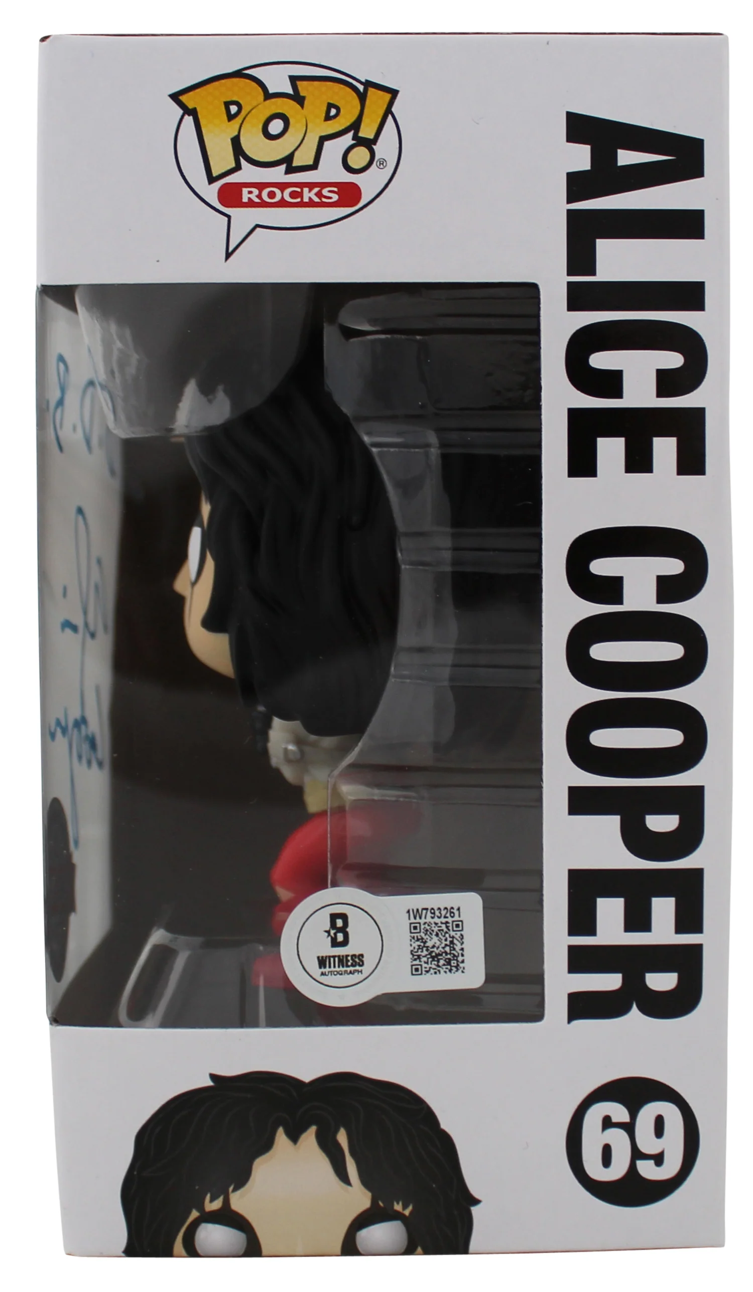 Alice Cooper "B.D.B." Signed #69 Funko Pop Vinyl Figure BAS Witnessed #1W793261 - Image 4