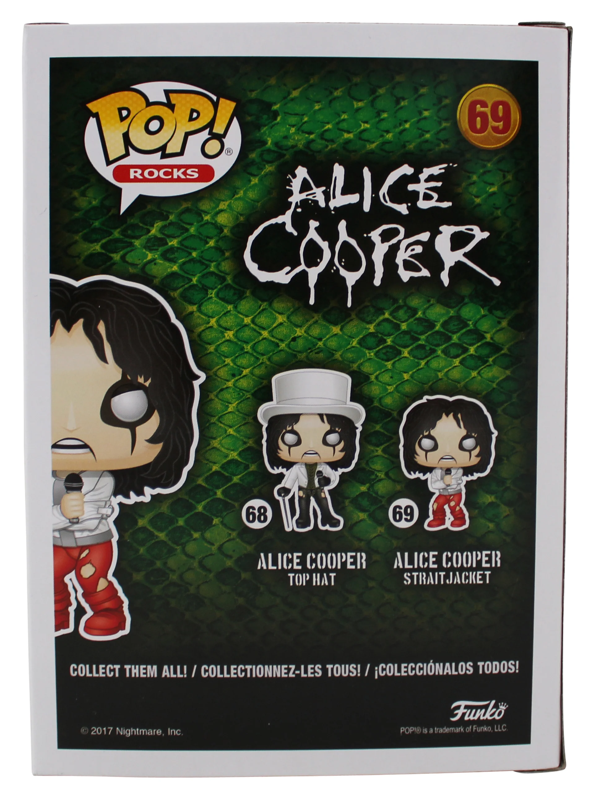 Alice Cooper "B.D.B." Signed #69 Funko Pop Vinyl Figure BAS Witnessed #1W793261 - Image 5