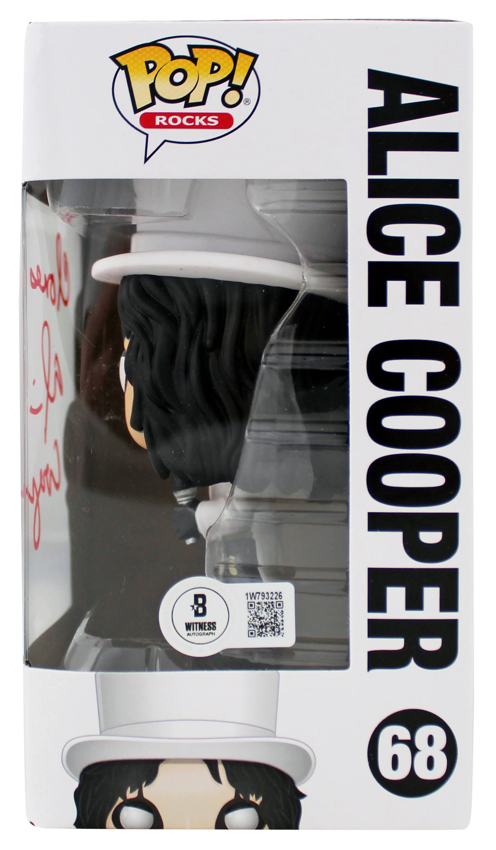 Alice Cooper "Clones" Signed Funko Pop Vinyl Figure #68 w/ Red Sig BAS Witnessed - Image 4