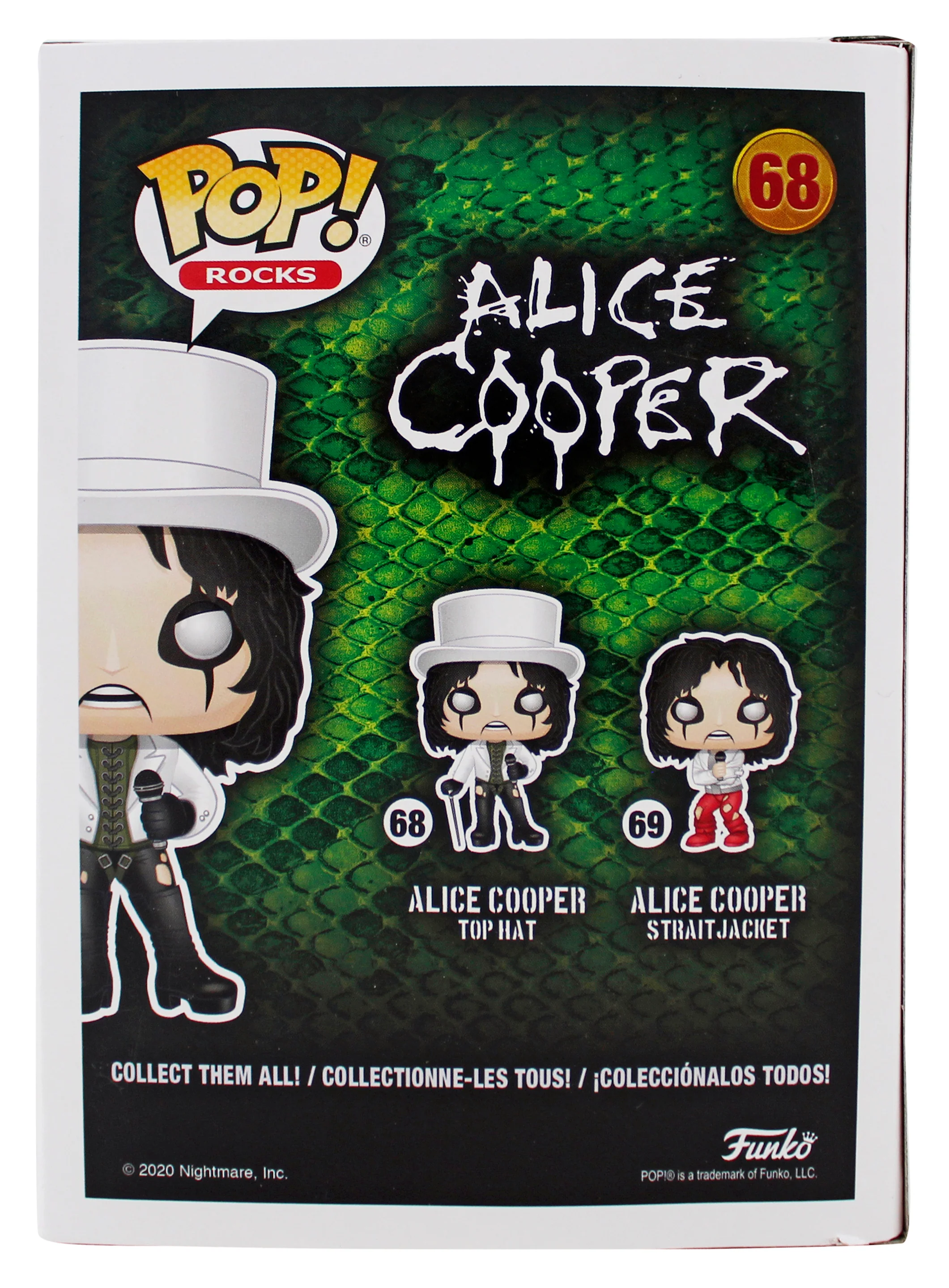Alice Cooper "Clones" Signed Funko Pop Vinyl Figure #68 w/ Red Sig BAS Witnessed - Image 5