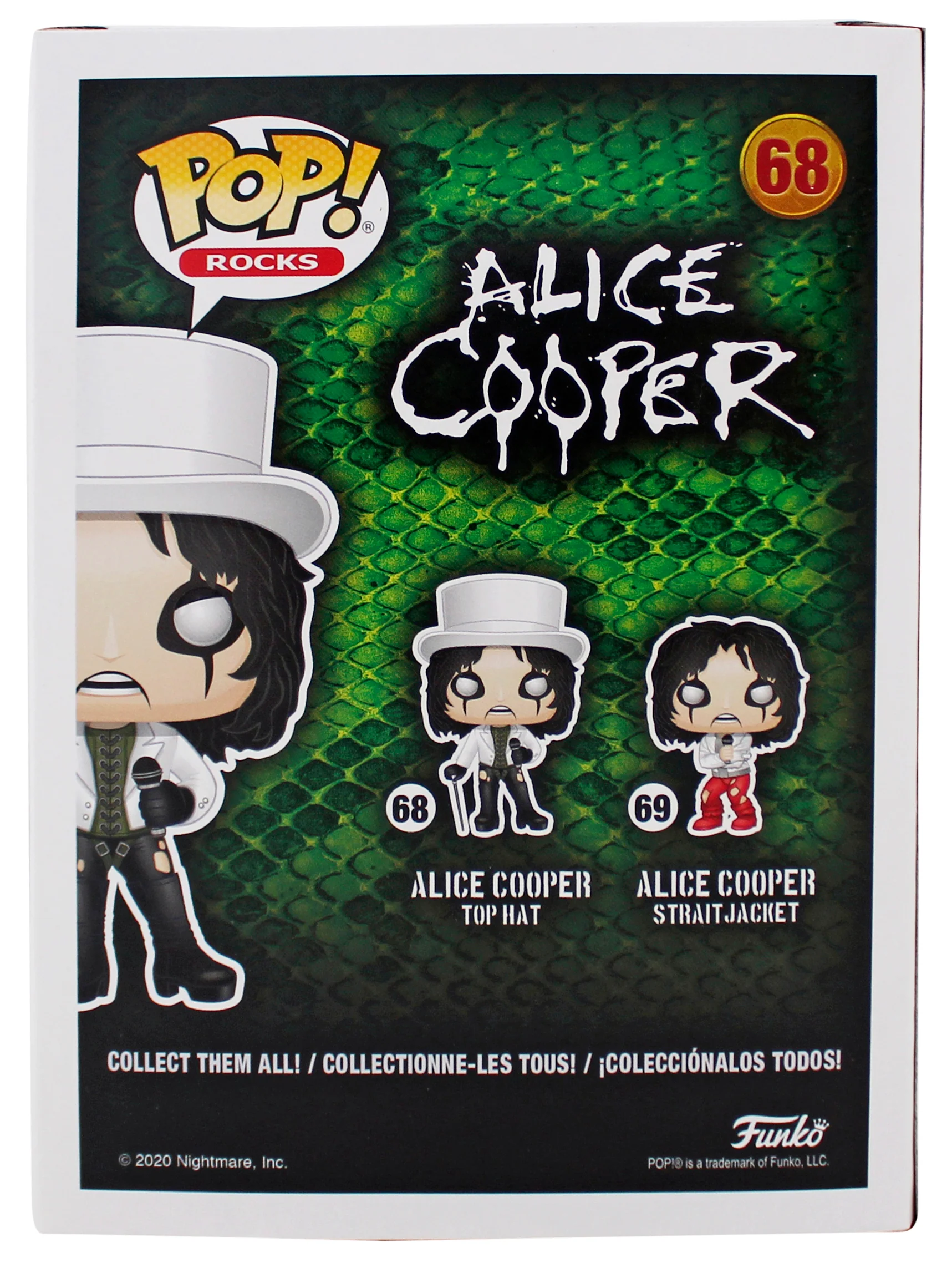 Alice Cooper "I'm 18" Signed Funko Pop Vinyl Figure #68 w/ Red Sig BAS Witnessed - Image 5