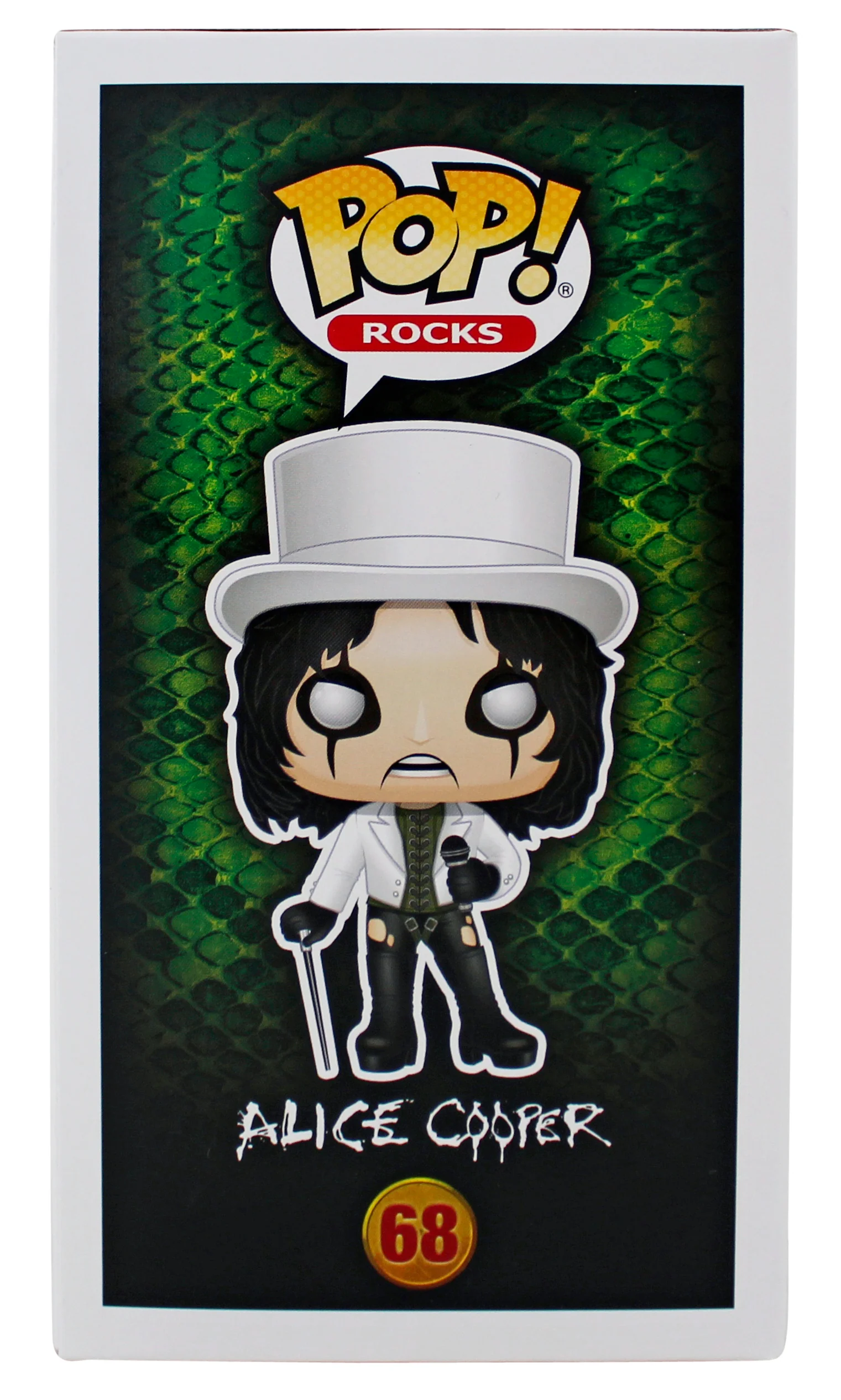 Alice Cooper "I'm 18" Signed Funko Pop Vinyl Figure #68 w/ Red Sig BAS Witnessed - Image 6