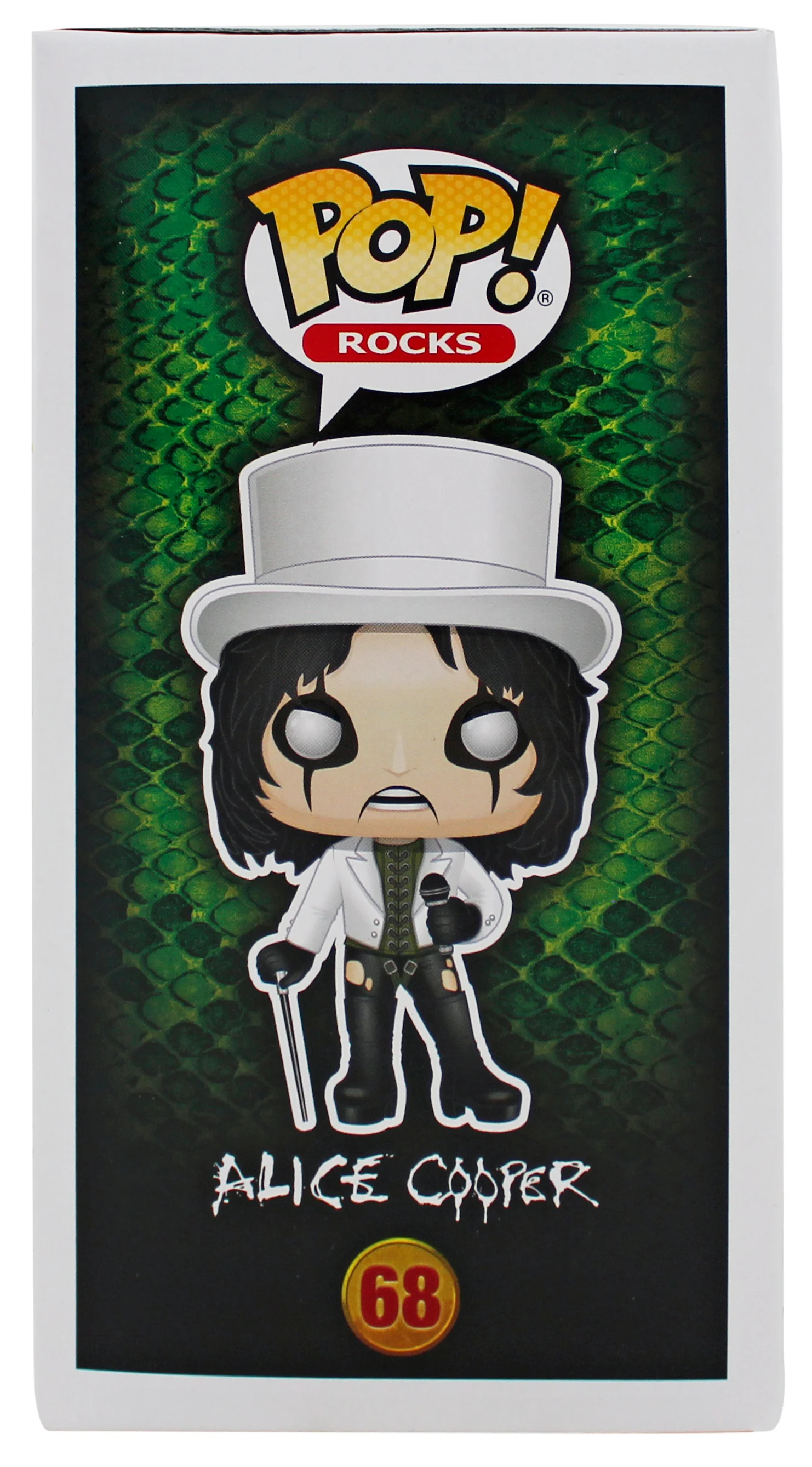 Alice Cooper "Poison" Signed Funko Pop Vinyl Figure #68 w/ Red Sig BAS Witnessed - Image 6