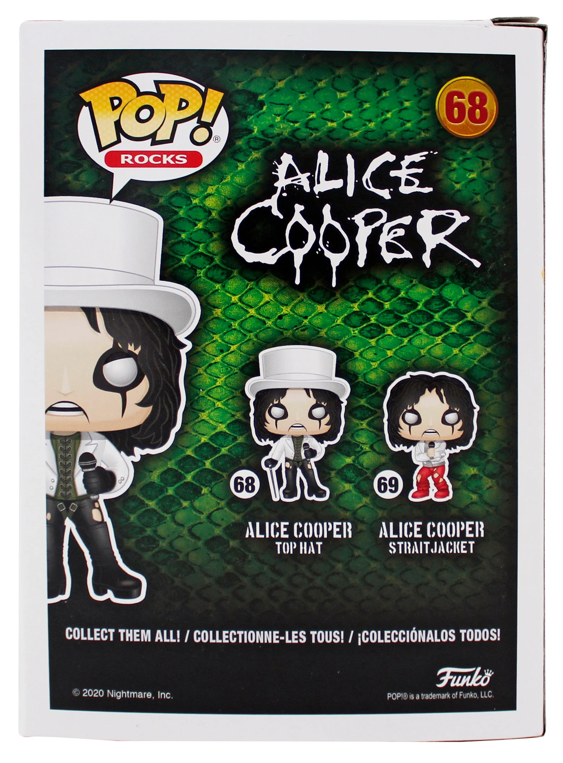 Alice Cooper "Schools Out" Signed Funko Pop Vinyl Figure #68 w/ Red Sig BAS Wit - Image 5