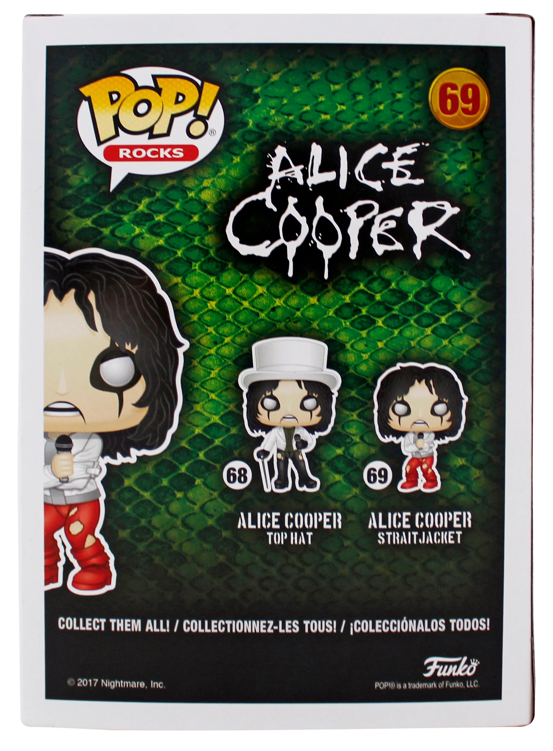 Alice Cooper "Schools Out" Signed Funko Pop Vinyl Figure #69 w/ Blue Sig BAS Wit - Image 5