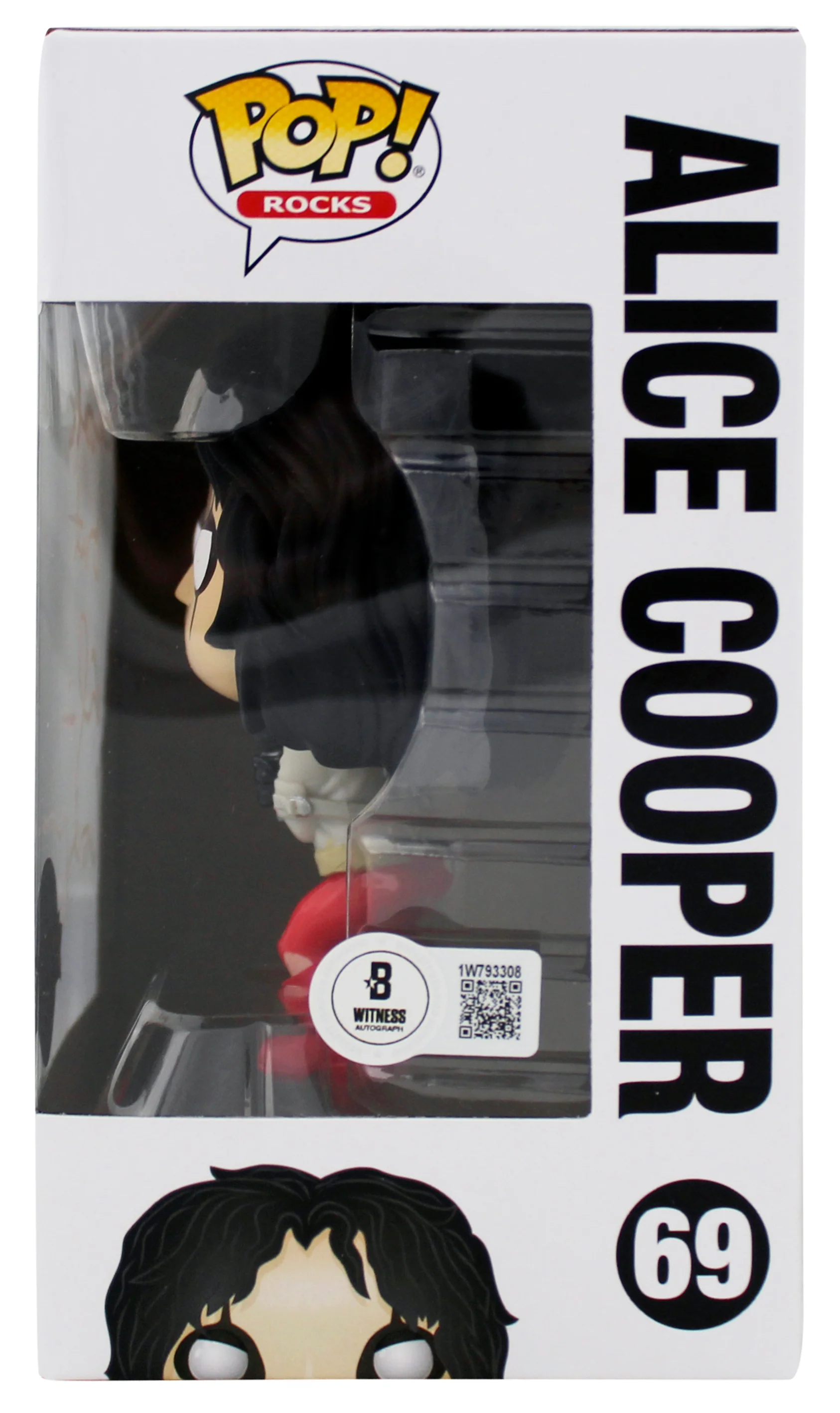 Alice Cooper "Schools Out" Signed Funko Pop Vinyl Figure #69 w/ White Sig BAS W - Image 4