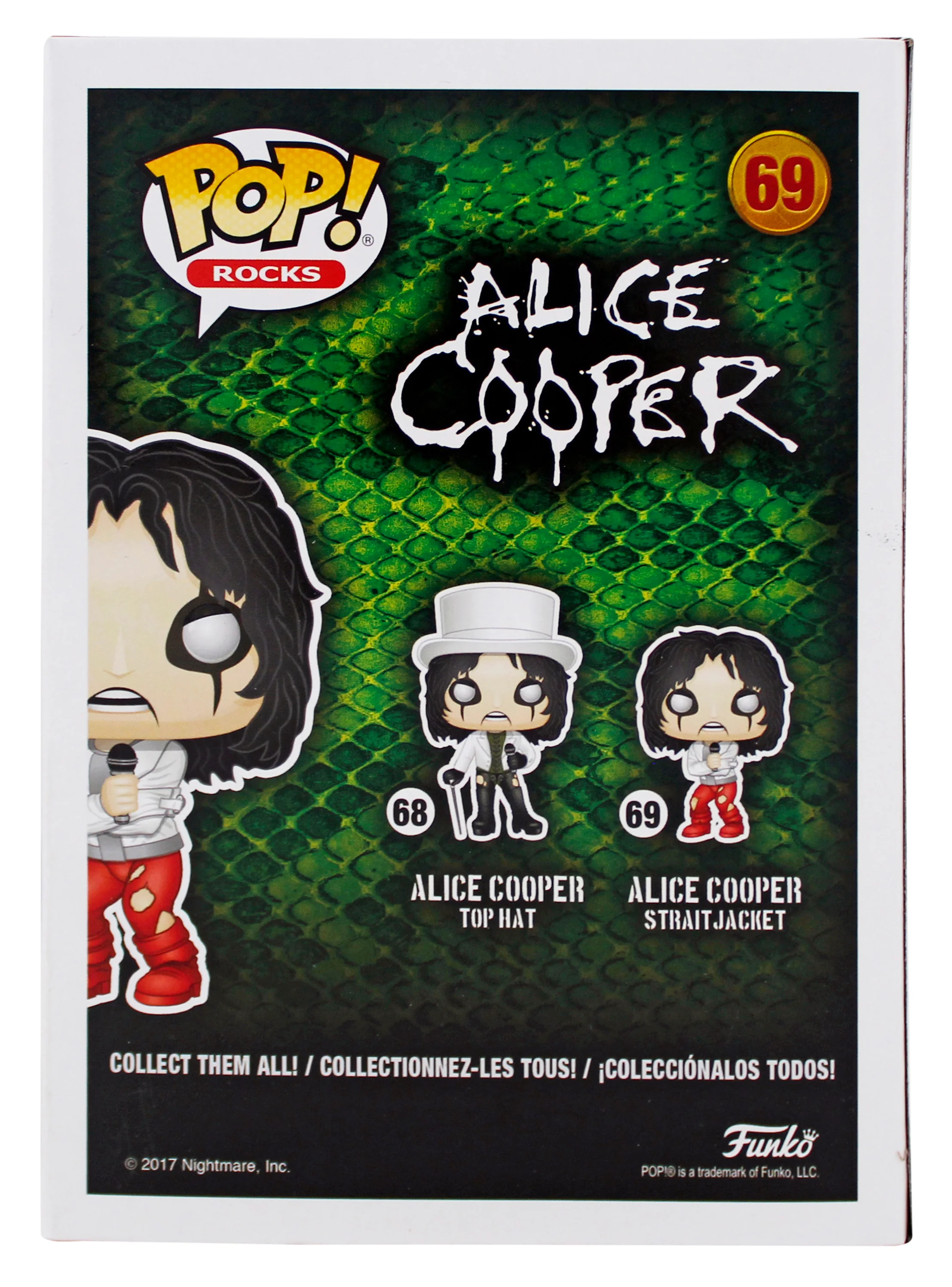 Alice Cooper "Schools Out" Signed Funko Pop Vinyl Figure #69 w/ White Sig BAS W - Image 5