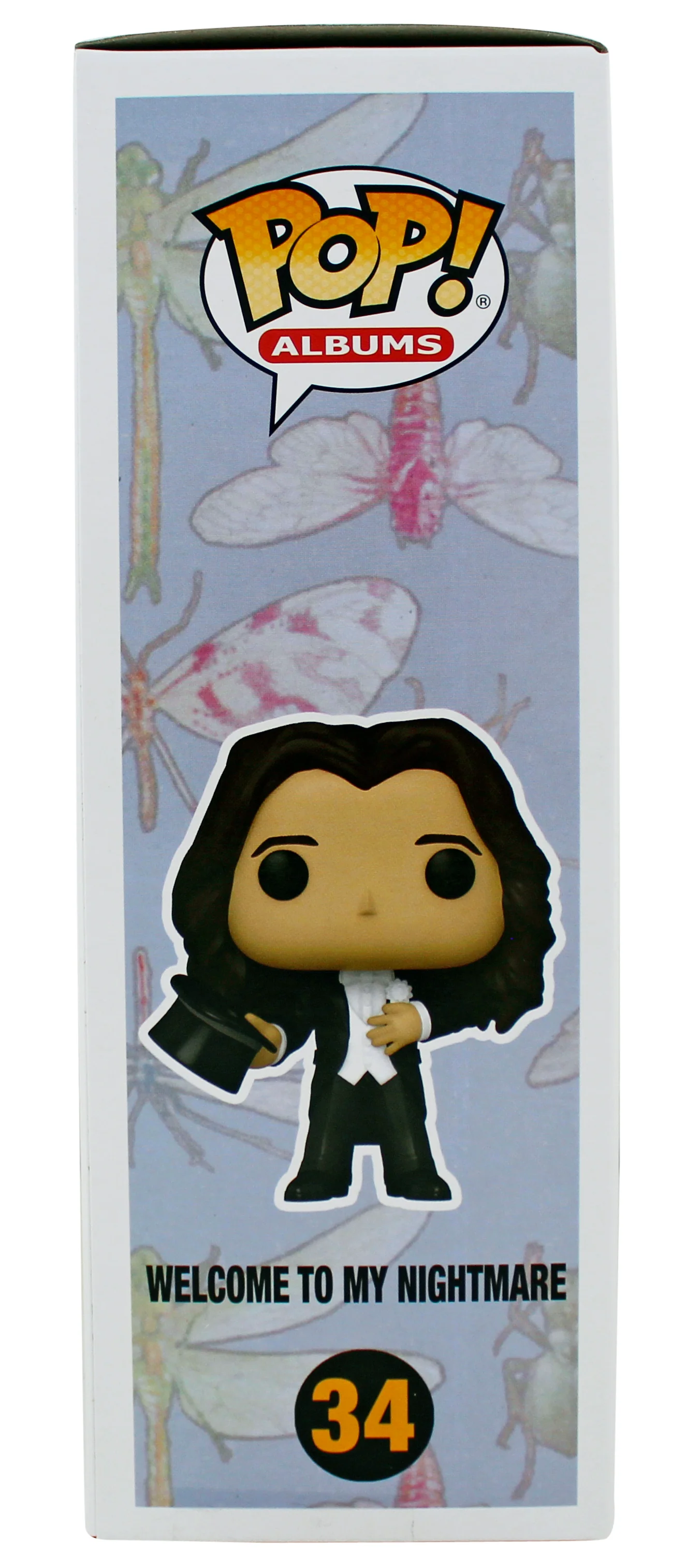 Alice Cooper Signed Funko Pop Vinyl Figure #34 w/ Yellow Sig BAS Witnessed - Image 6