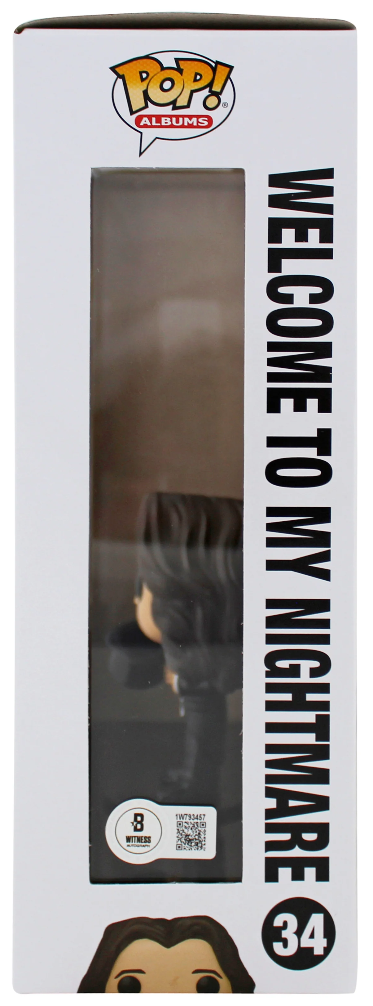 Alice Cooper "WTMN" Signed Funko Pop Vinyl Figure #34 w/ Yellow Sig BAS Witness - Image 4