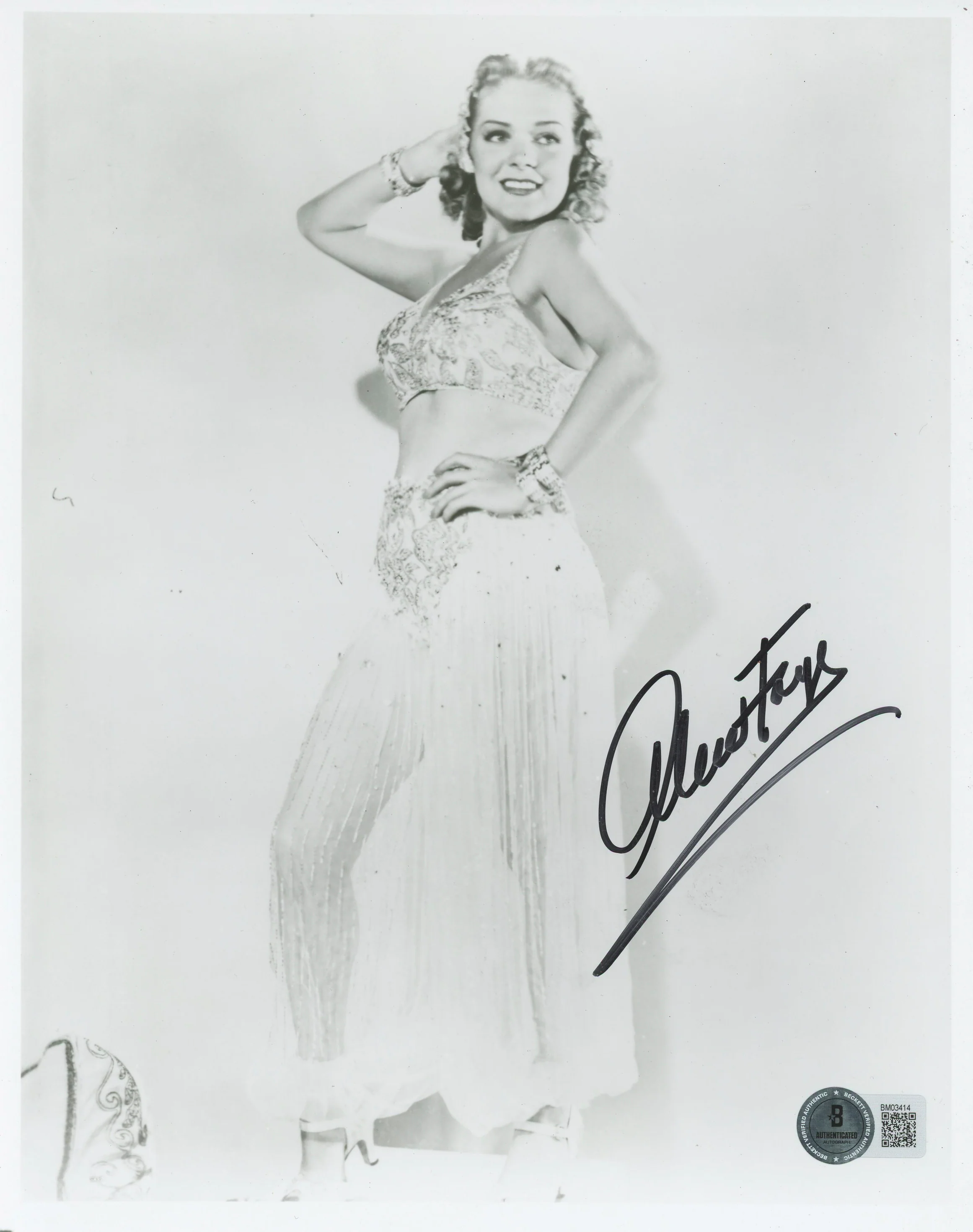 Alice Faye Fallen Angel Authentic Signed 8x10 Photo Autographed BAS #BM03414 - Image 2