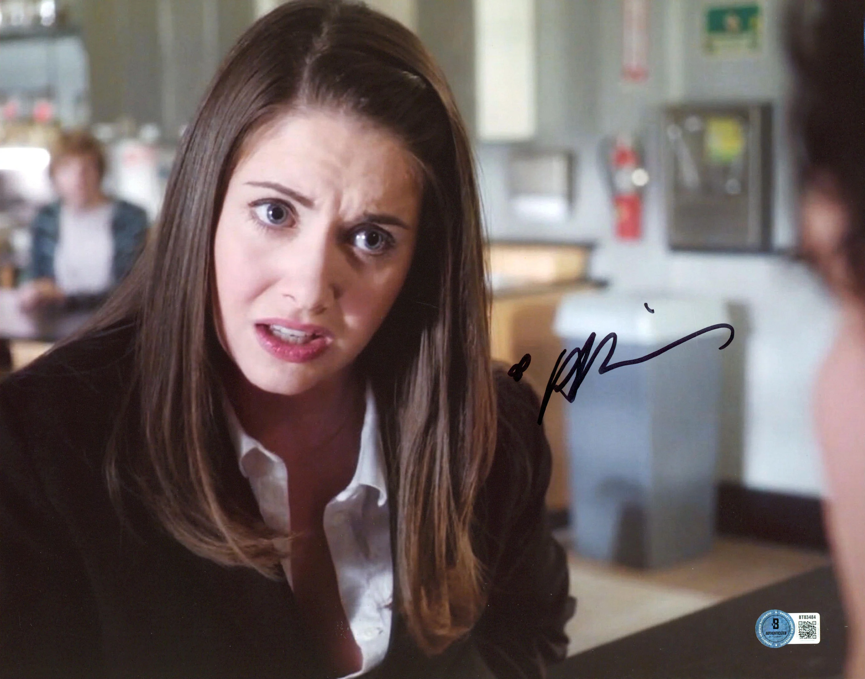 Alison Brie Community Authentic Signed 11x14 Horizontal Photo BAS #BT03484 - Image 2