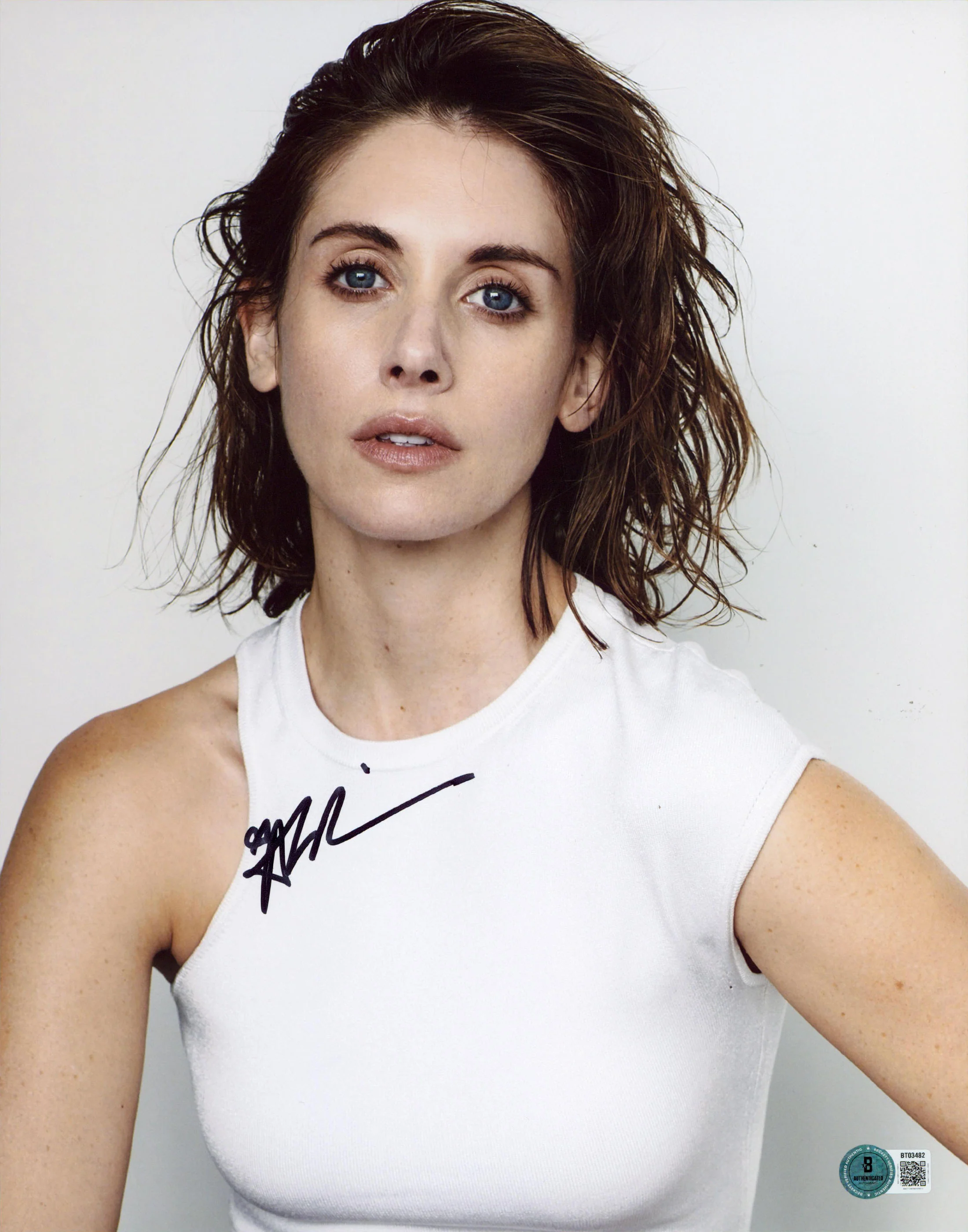 Alison Brie Community Authentic Signed 11x14 Vertical Photo BAS #BT03482 - Image 2