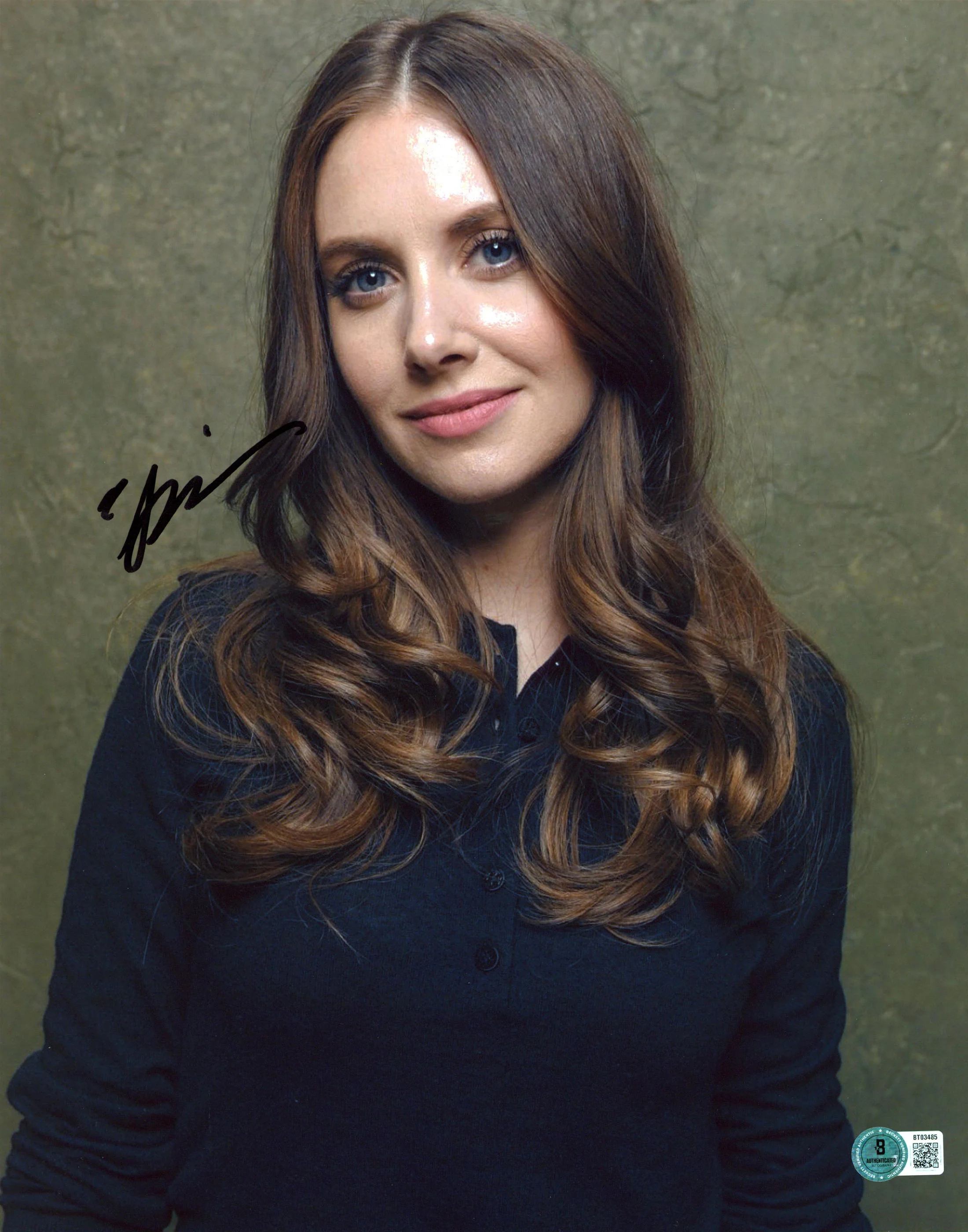 Alison Brie Community Authentic Signed 11x14 Vertical Photo BAS #BT03485 - Image 2