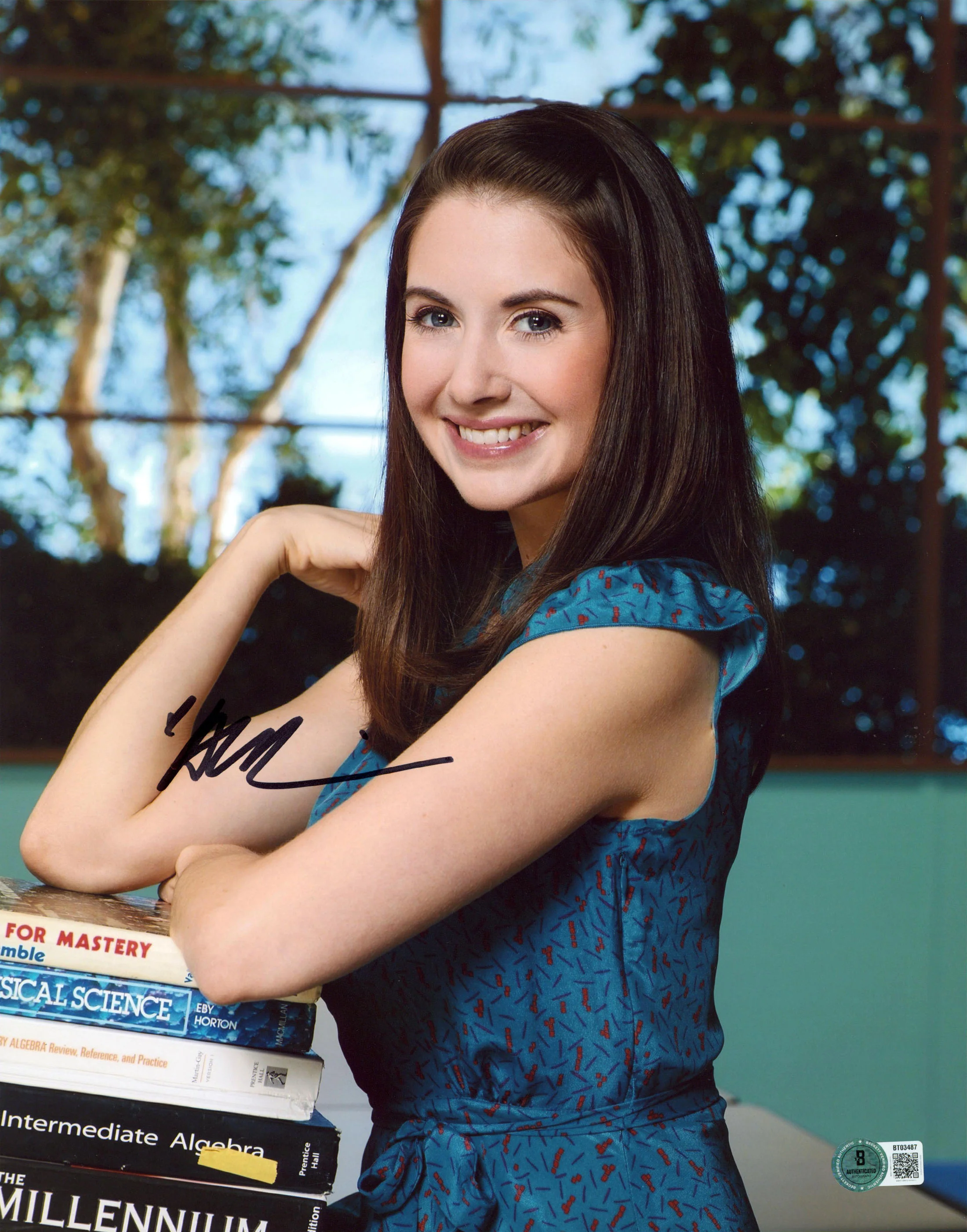 Alison Brie Community Authentic Signed 11x14 Vertical Photo BAS #BT03487 - Image 2