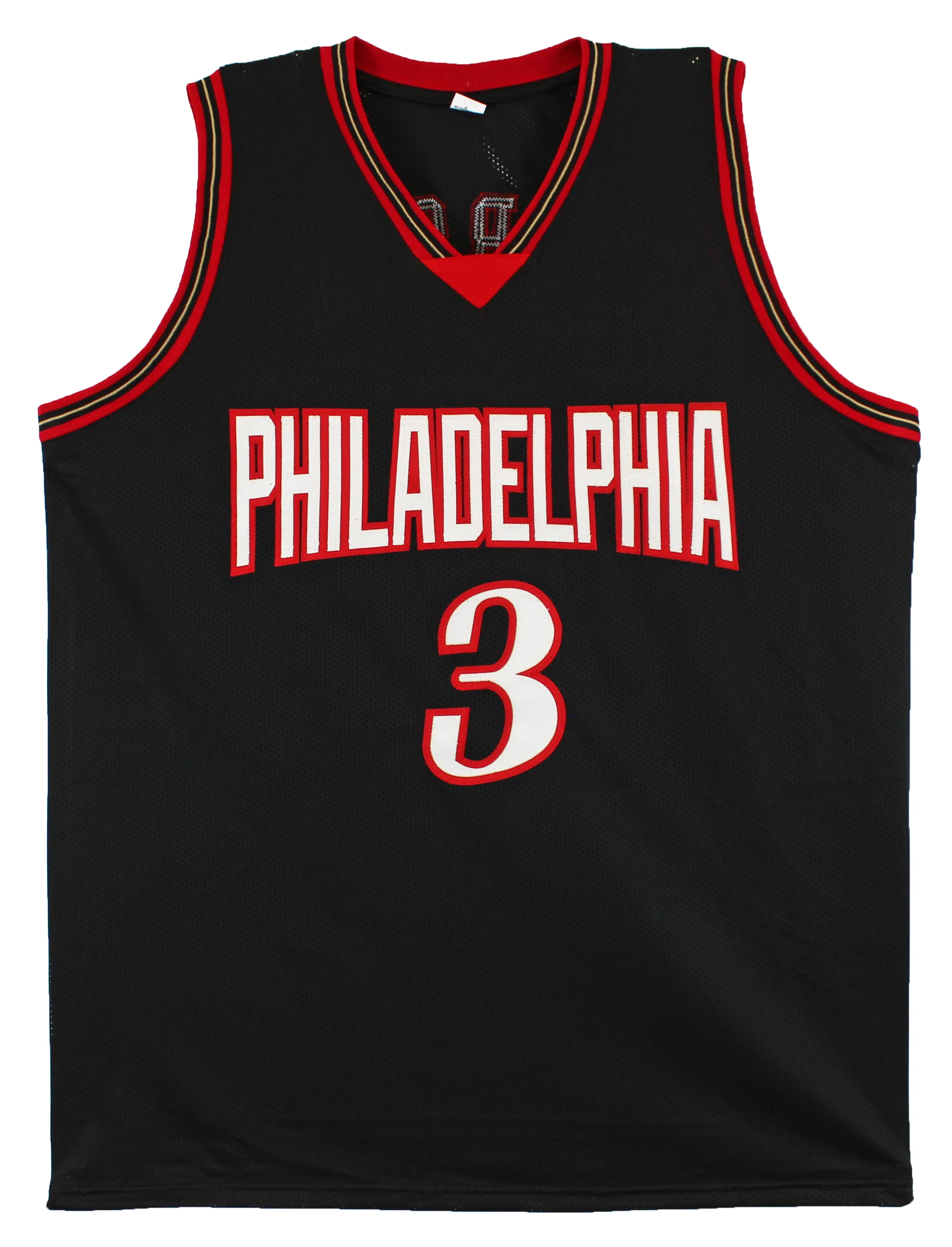 Allen Iverson Authentic Signed Black Pro Style Jersey Autographed BAS Witnessed - Image 4