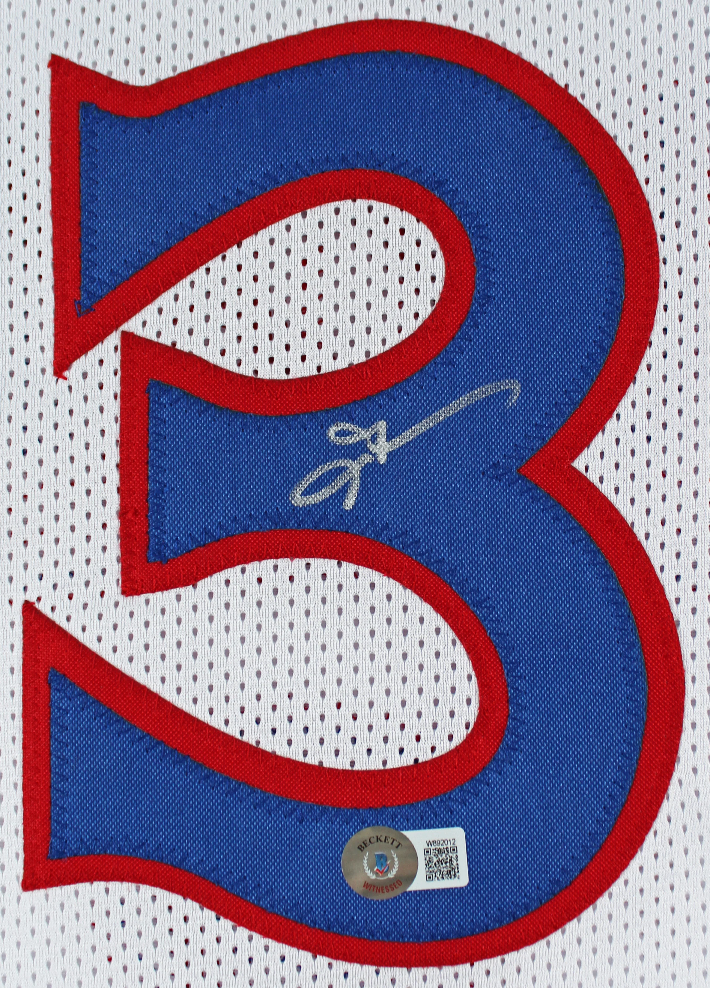 Allen Iverson Authentic Signed White 90's TB Pro Style Jersey BAS Witnessed - Image 3