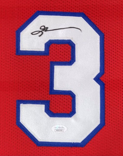 Allen Iverson Philadelphia Signed Framed Red Basketball Jersey JSA ITP - Image 2