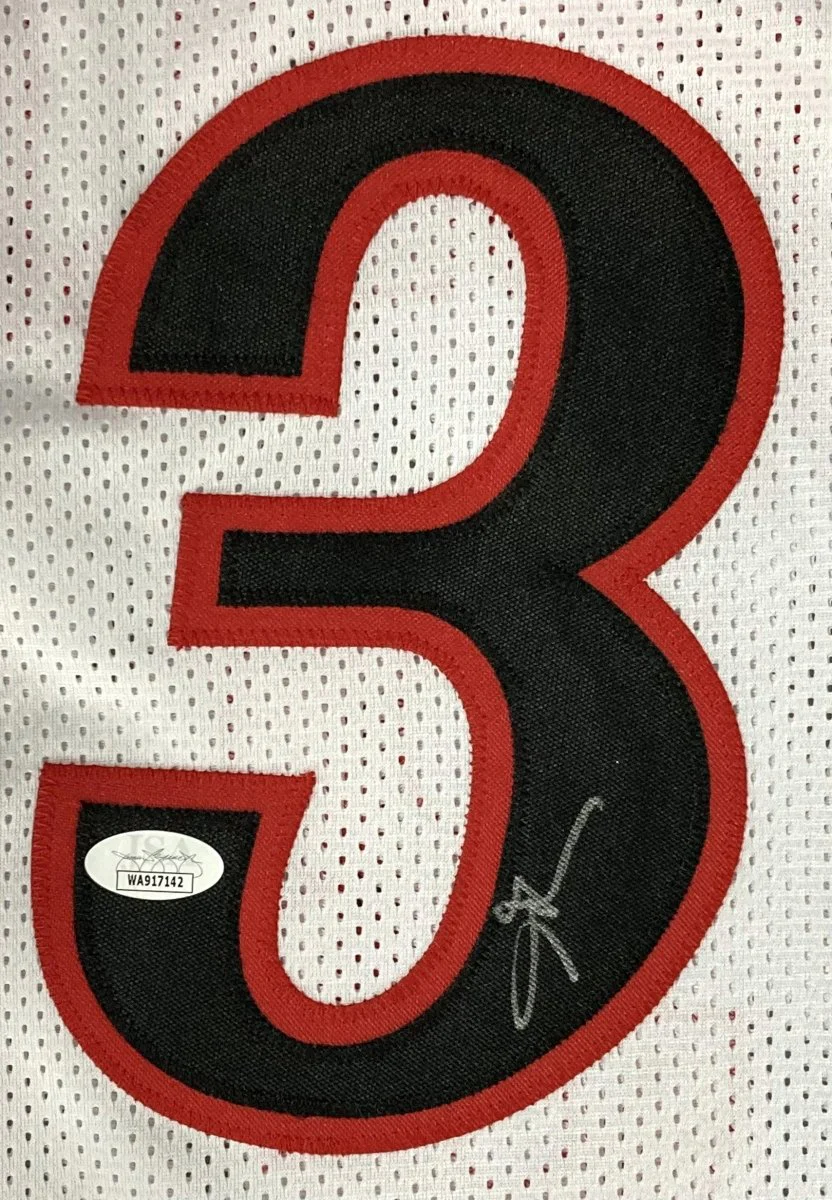 Allen Iverson Signed Custom White Pro-Style Basketball Jersey JSA ITP - Image 2