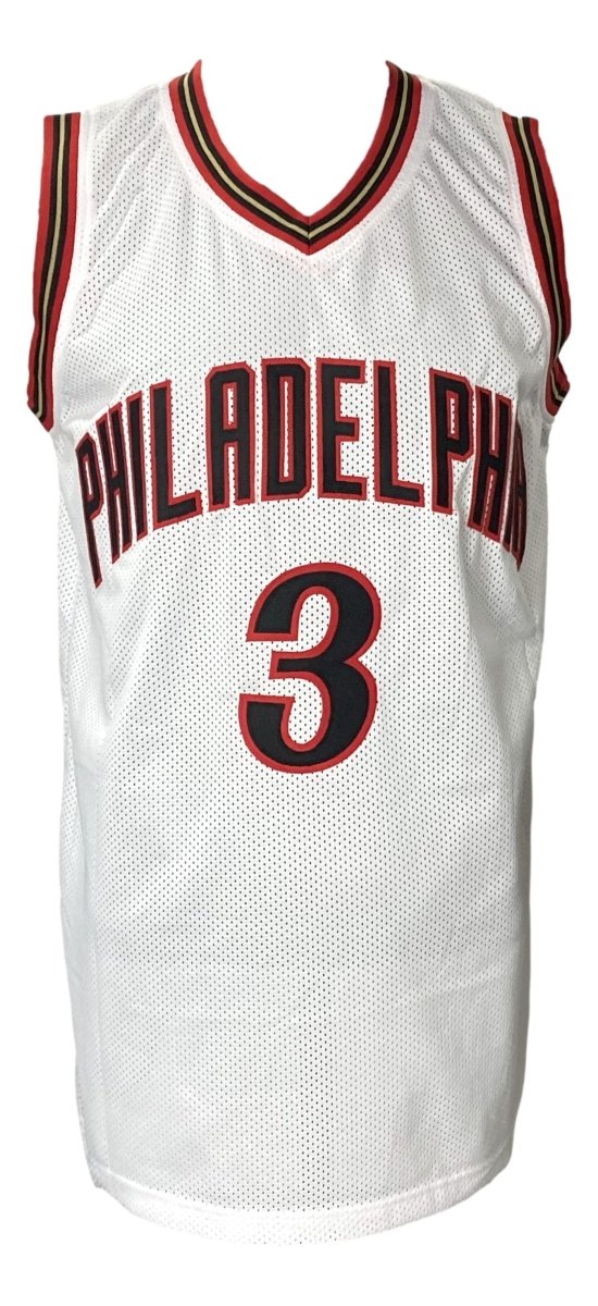 Allen Iverson Signed Custom White Pro-Style Basketball Jersey JSA ITP - Image 3