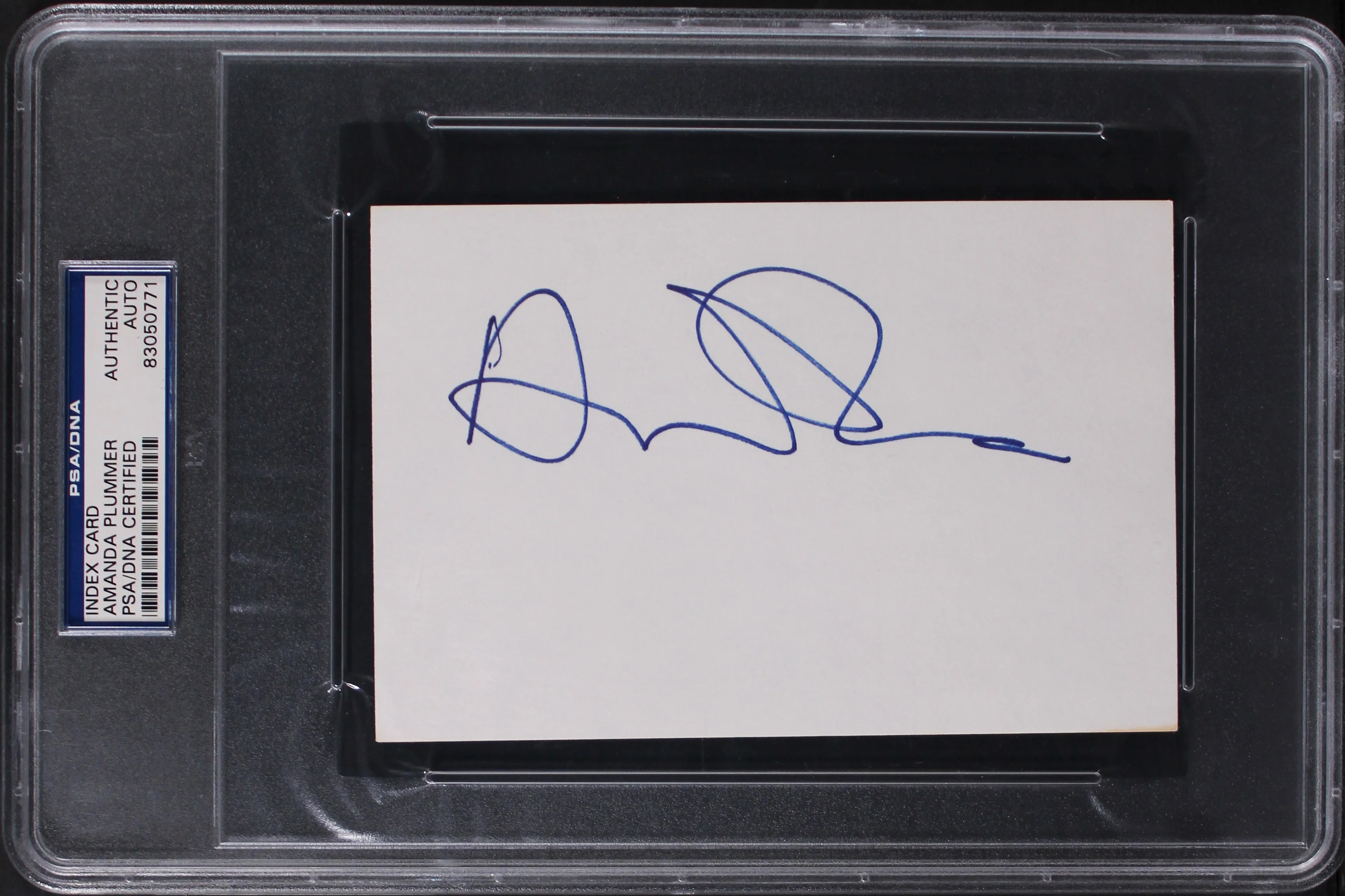 Amanda Plummer Pulp Fiction Authentic Signed 4x6 Index Card PSA/DNA Slabbed - Image 2