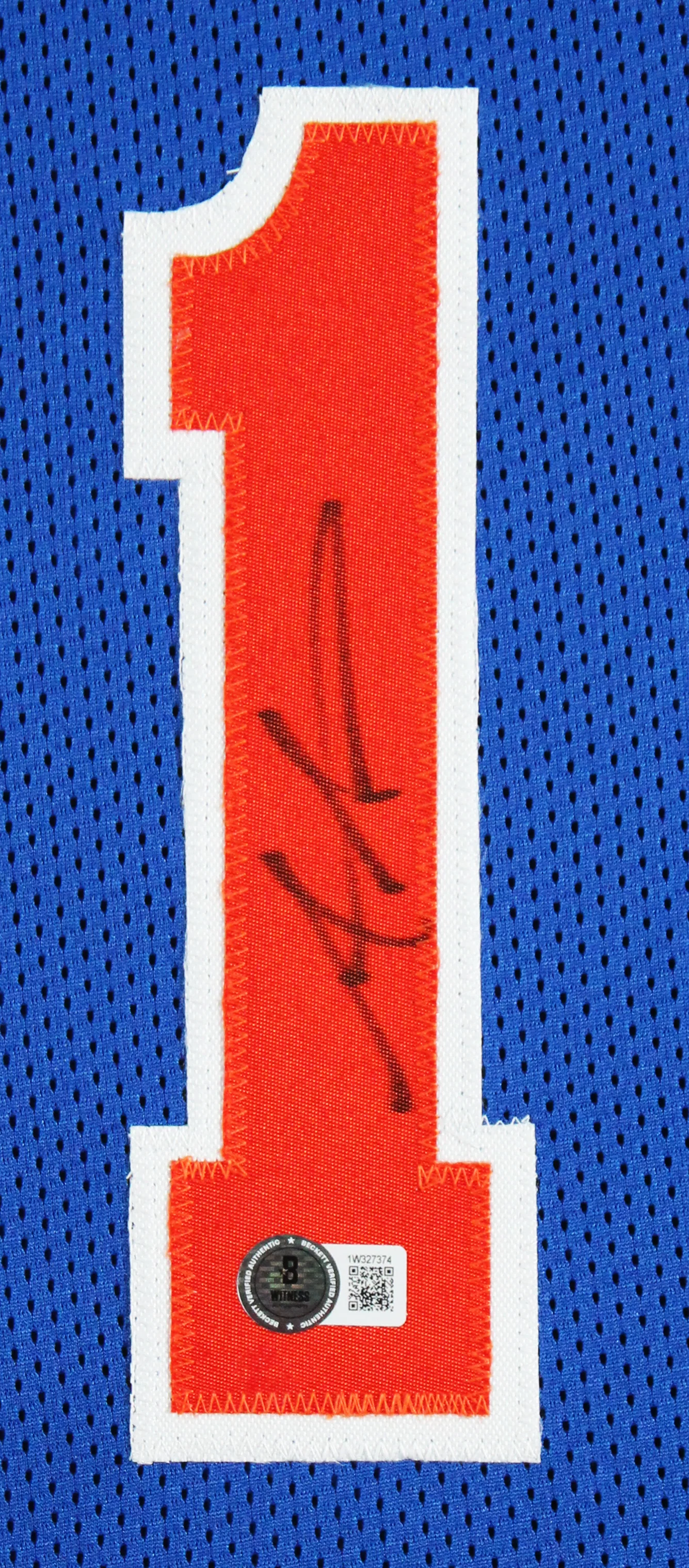 Amar'e Stoudemire Authentic Signed Blue Pro Style Framed Jersey BAS Witnessed - Image 3